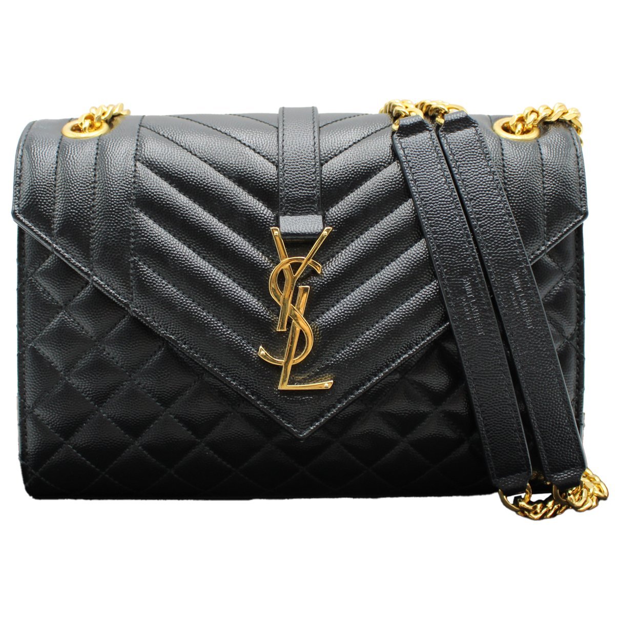 Envelope leather handbag