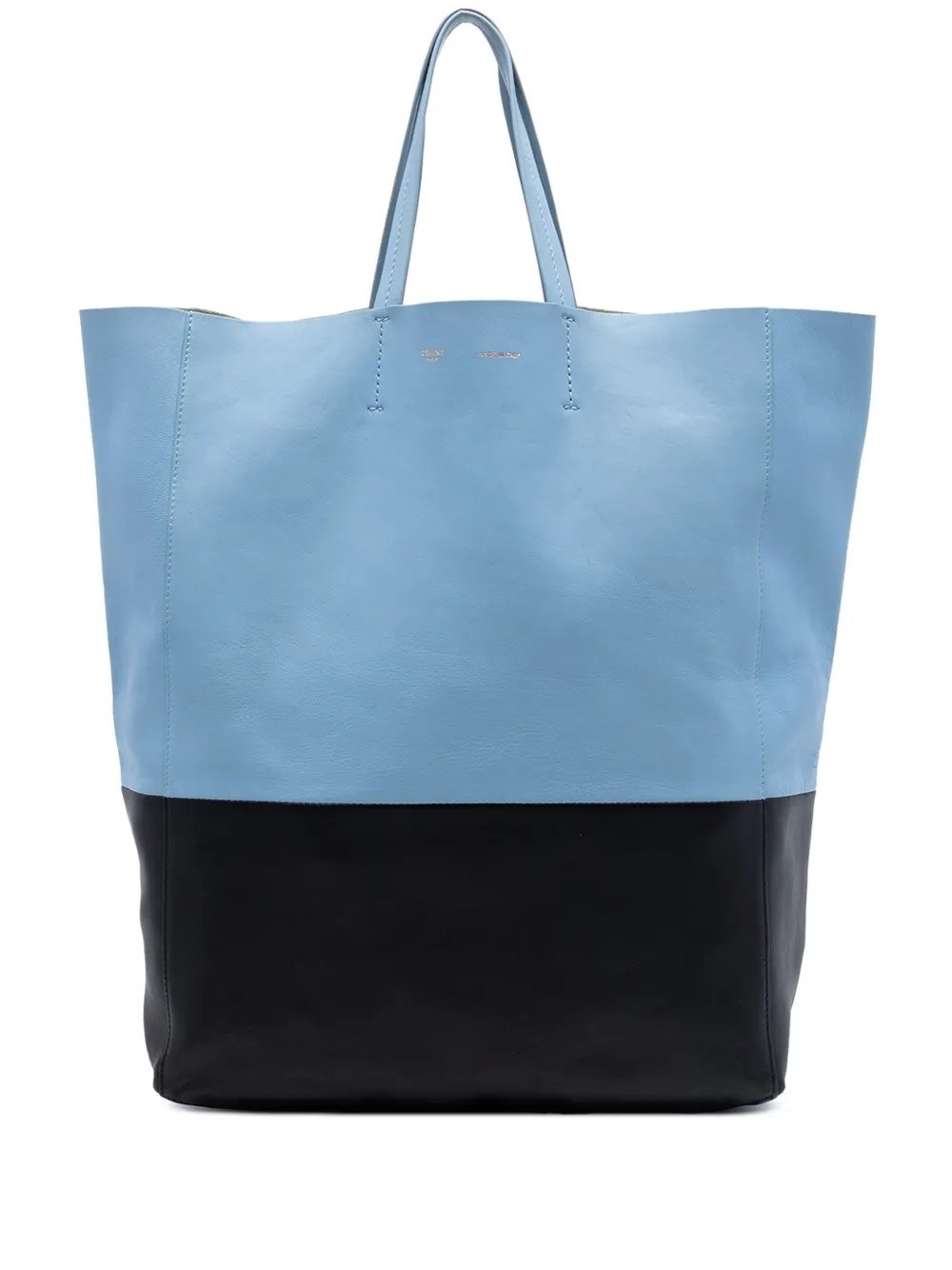 Celine 2013 Bicolor Leather Vertical Cabas tote bag