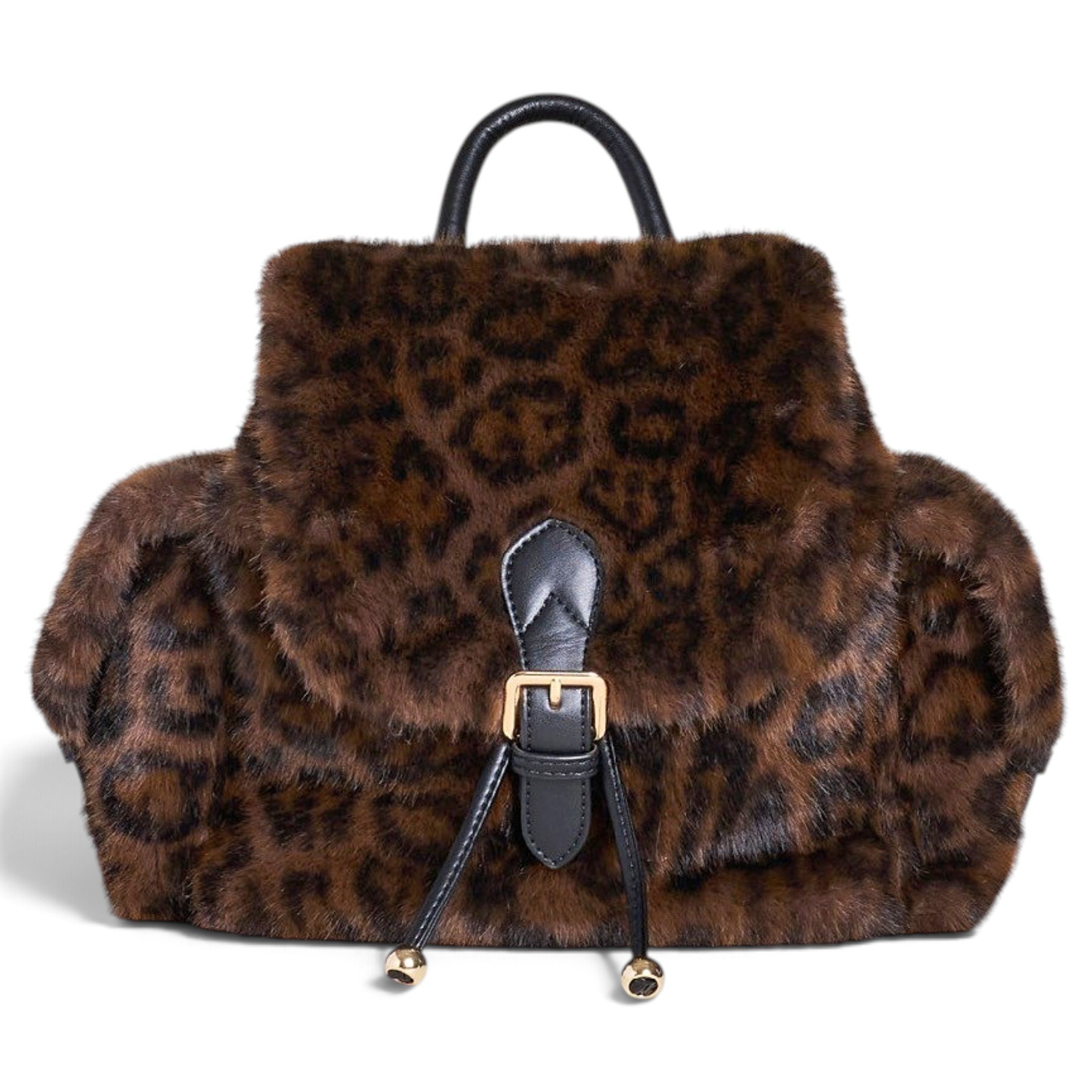 Max Mara Faux fur backpack