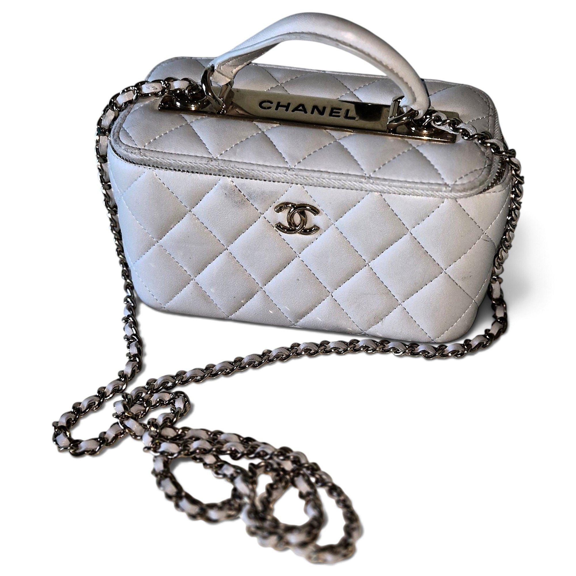 Trendy CC Vanity leather handbag