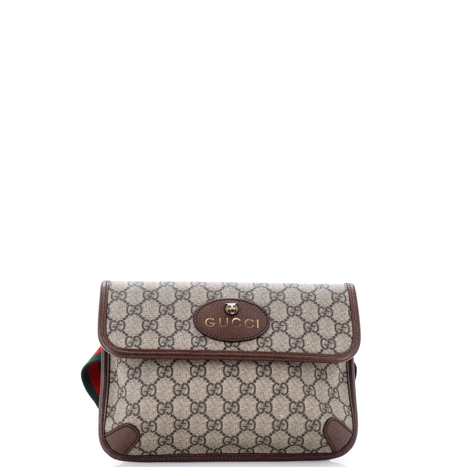 Neo Vintage Flap Belt Bag GG Coated Canvas