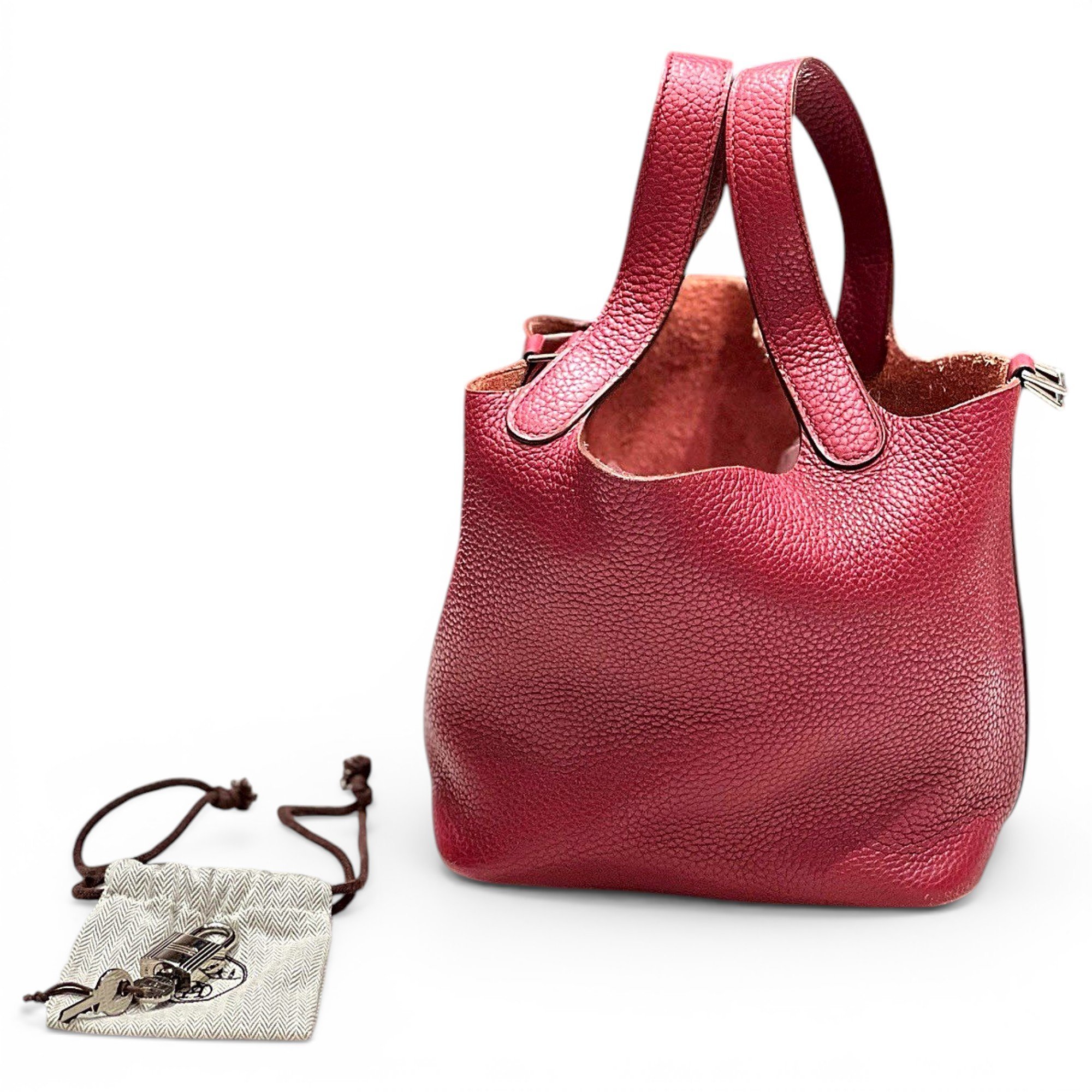 Picotin leather handbag