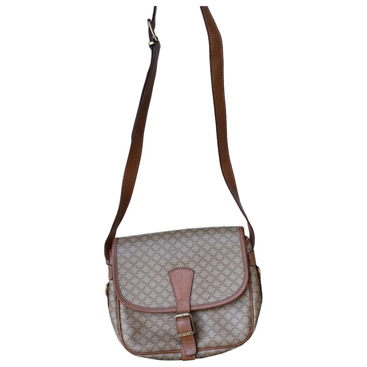 Trotteur leather crossbody bag