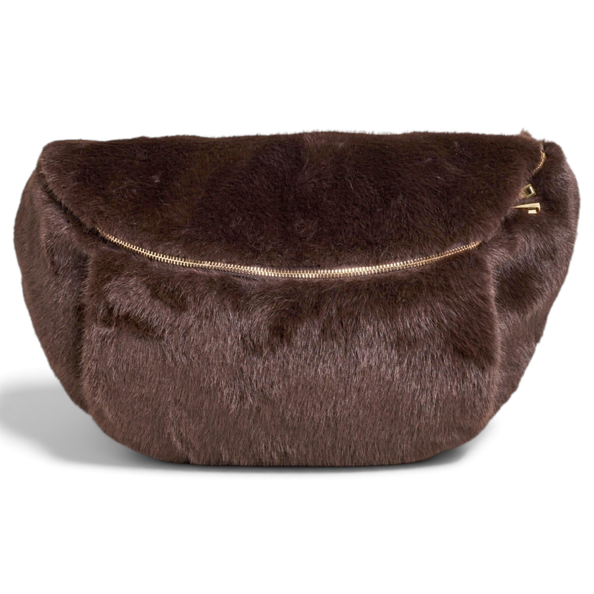 Faux fur clutch bag