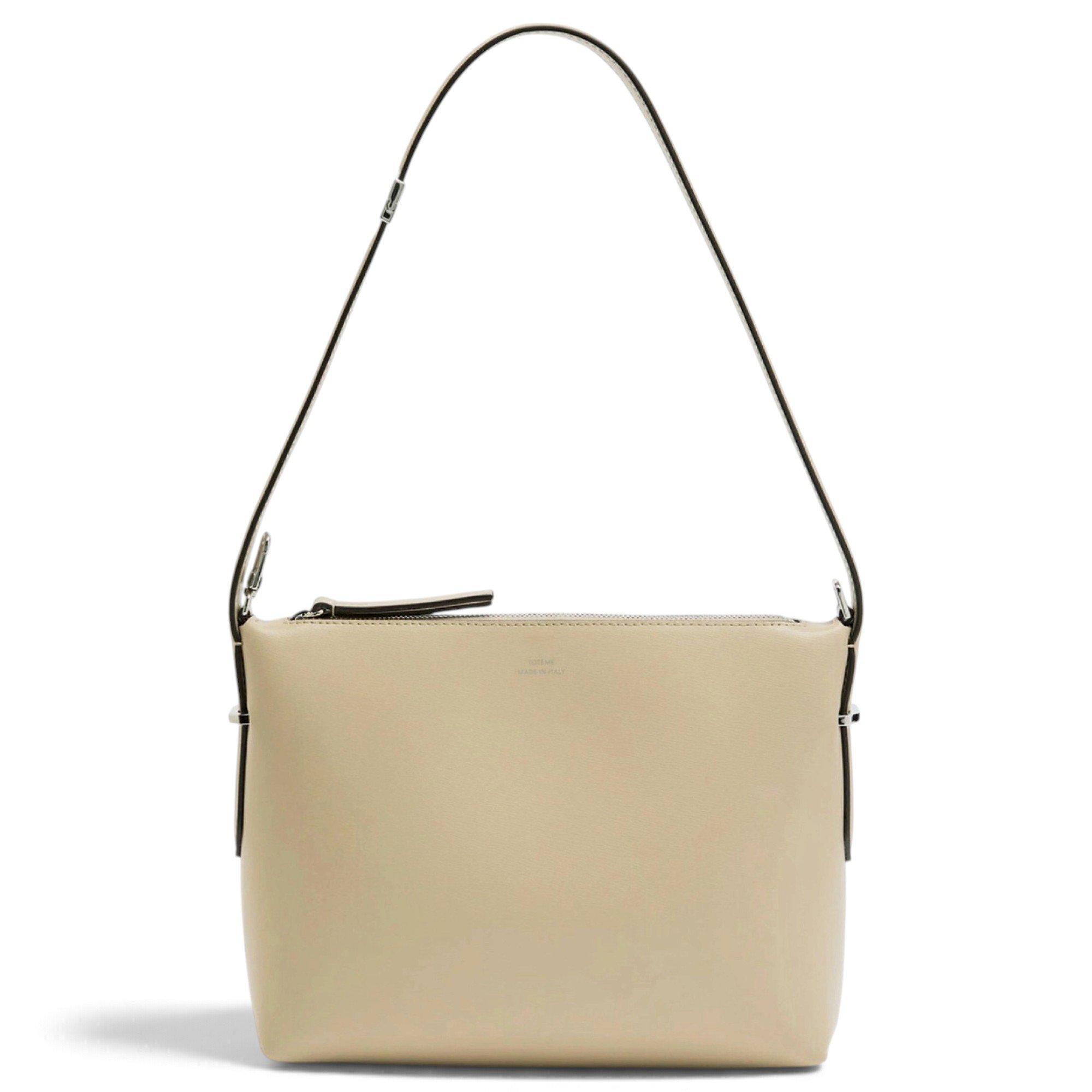 Bevel leather handbag