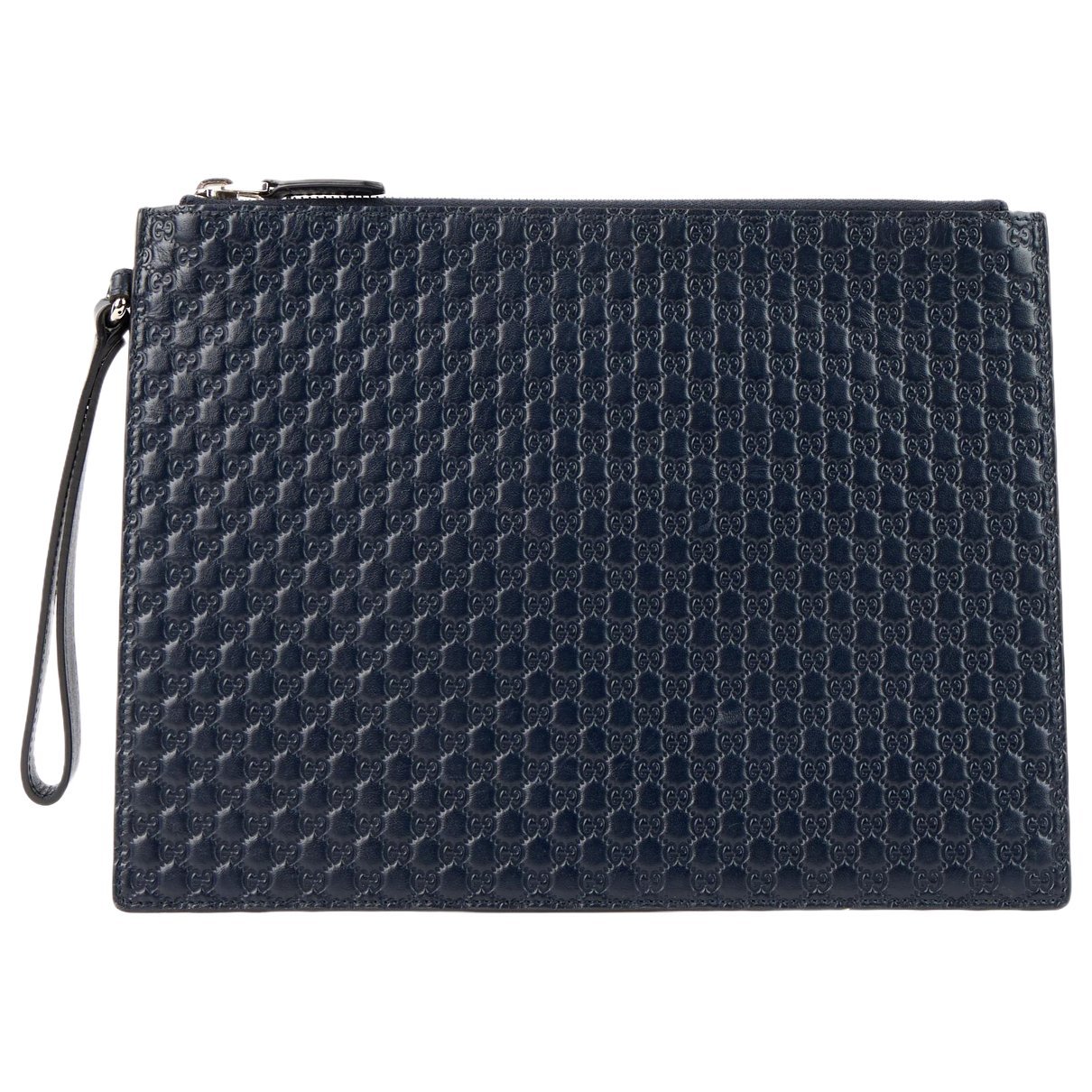 Leather clutch bag
