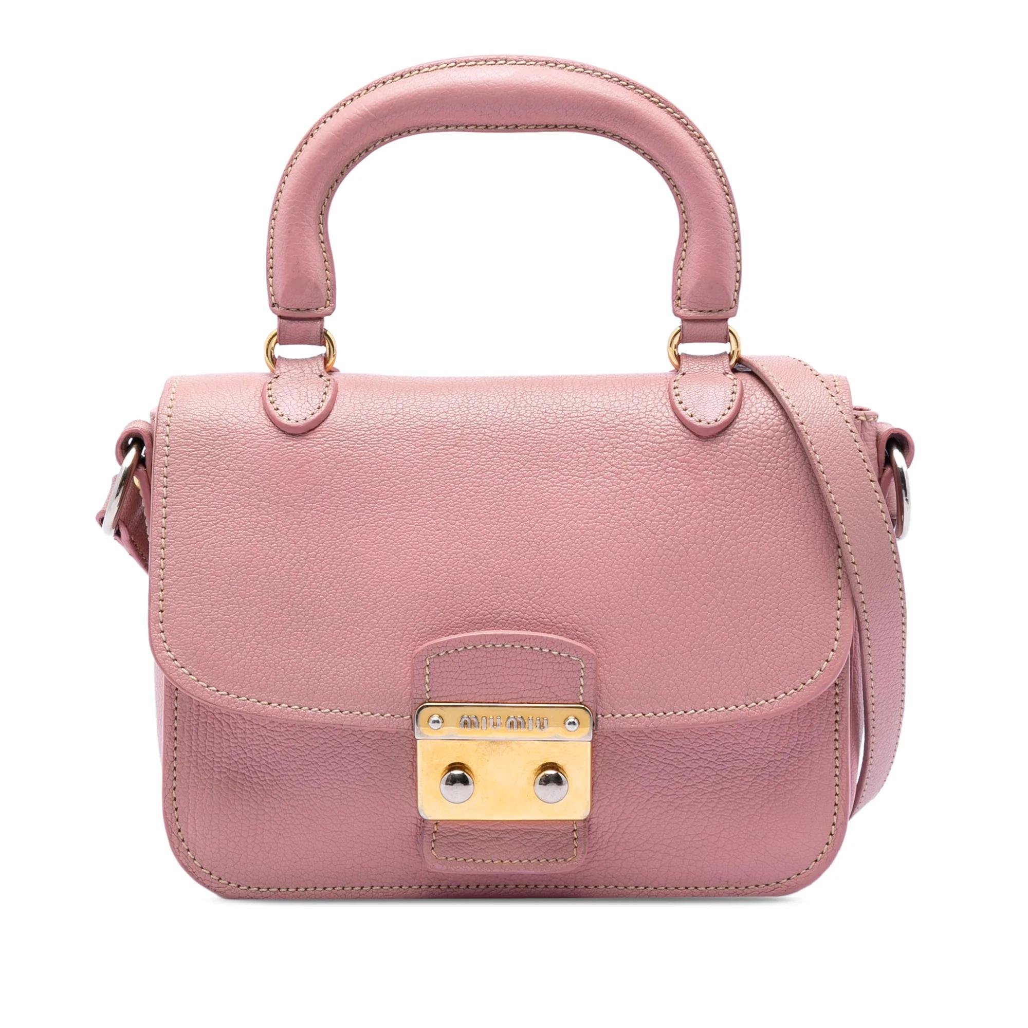 Madras leather handbag