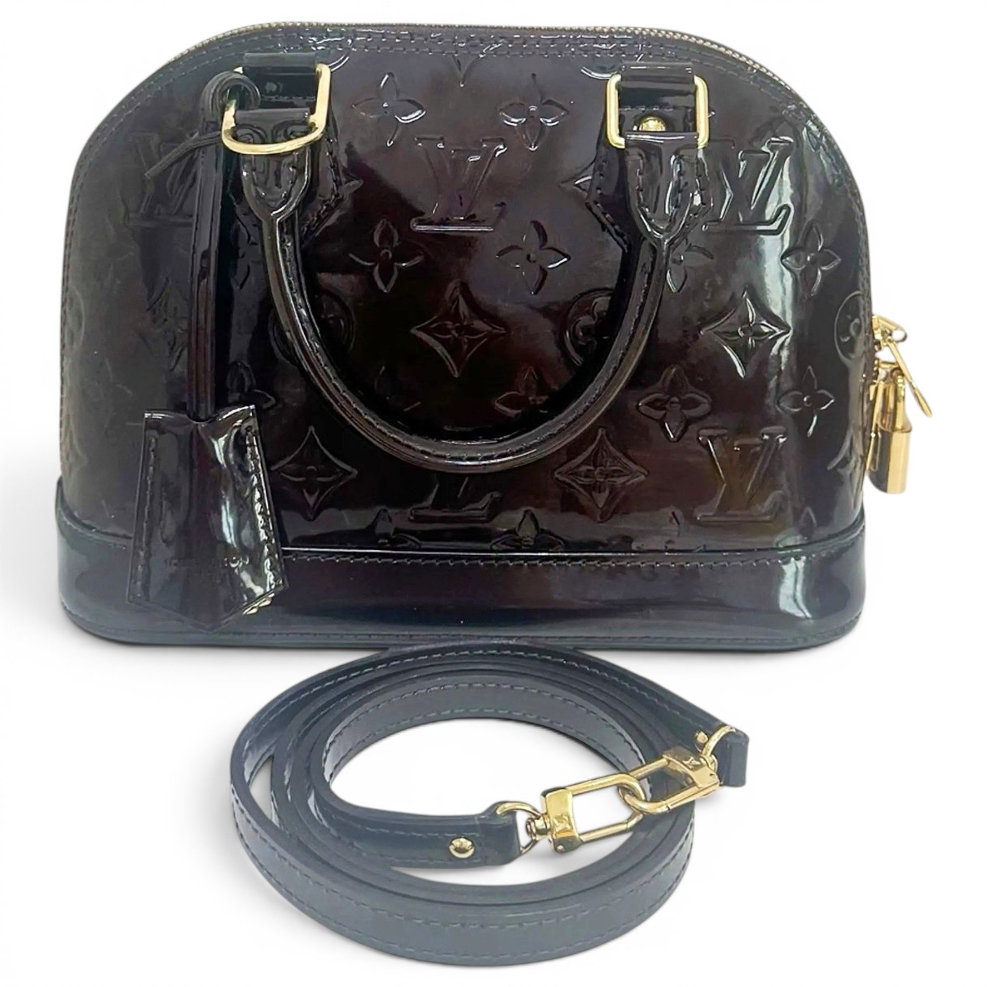 Alma BB patent leather handbag