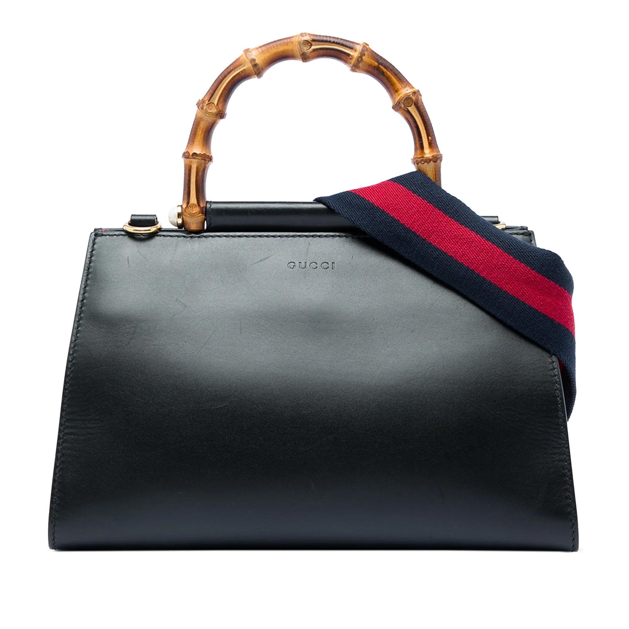 Bamboo pony-style calfskin satchel