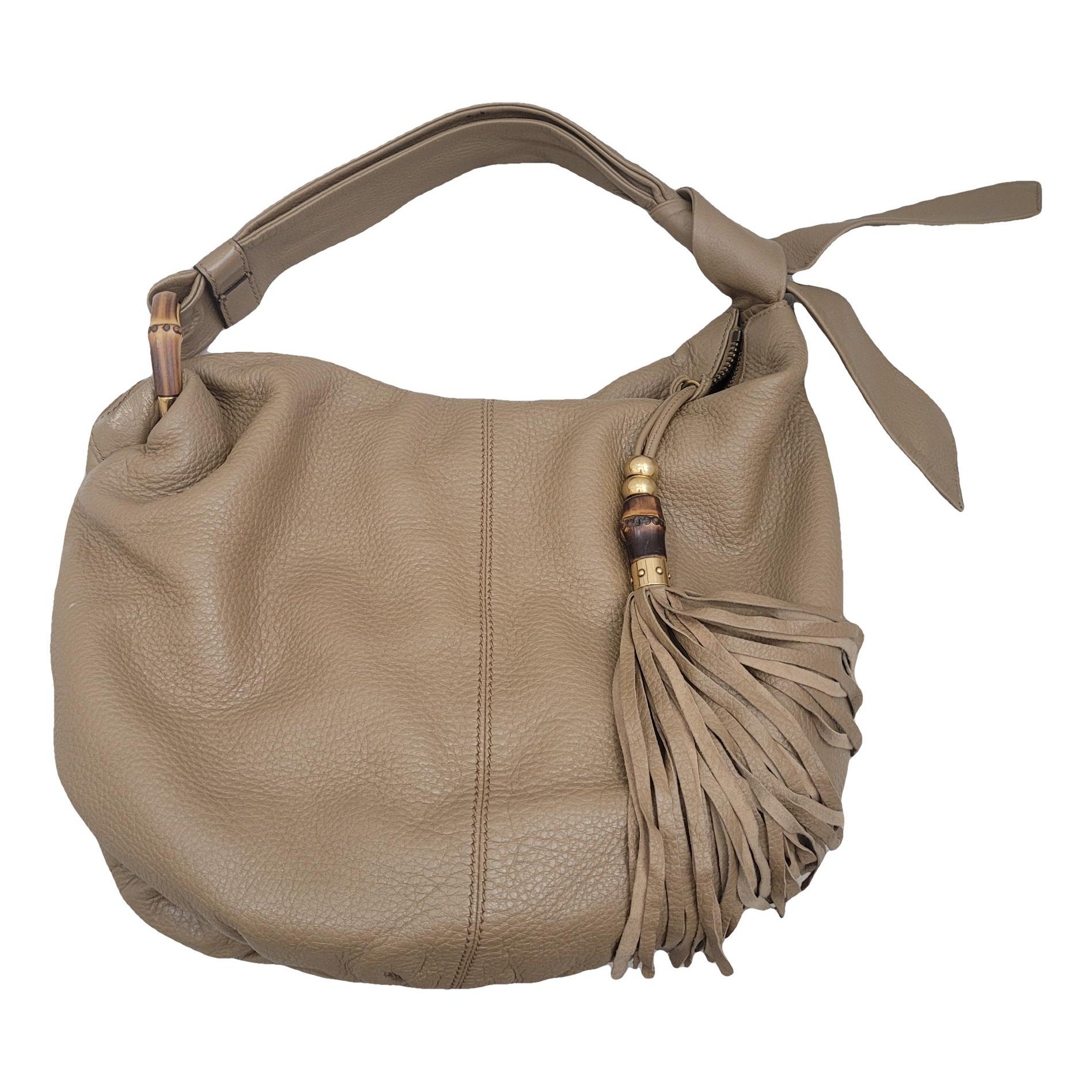 Bamboo Ring leather handbag