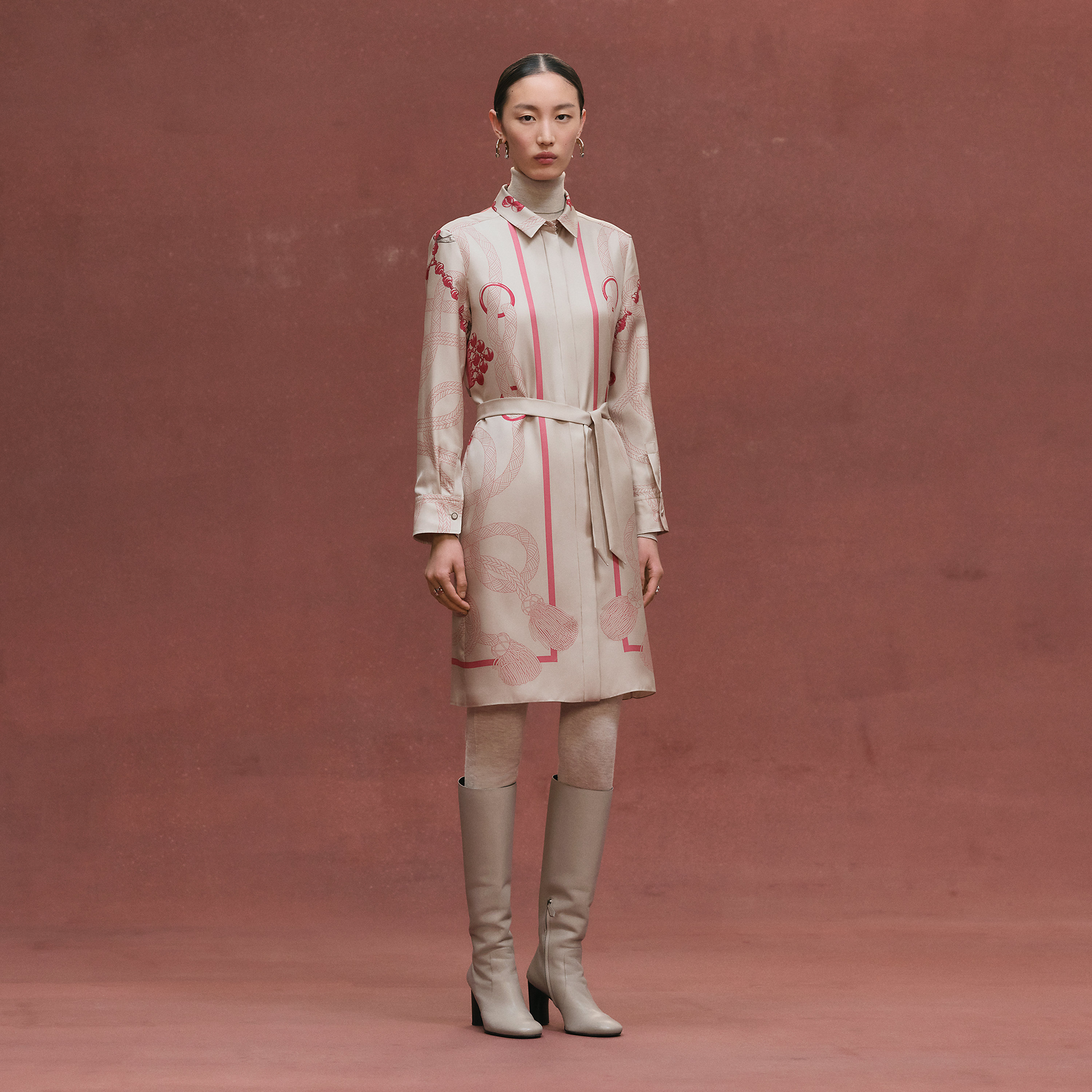 "Palefroi Remix" shirt dress
