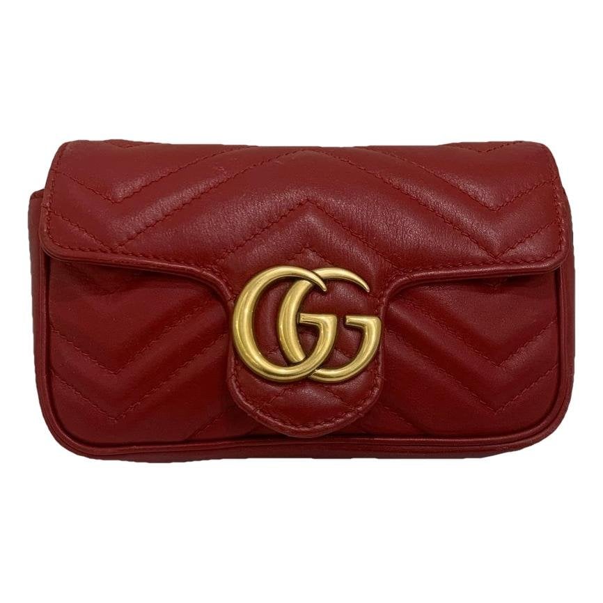 Pearly GG Marmont Flap leather handbag