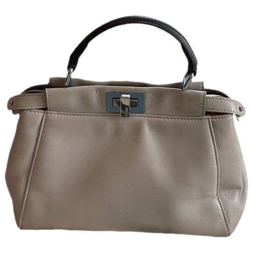 Peekaboo leather satchel