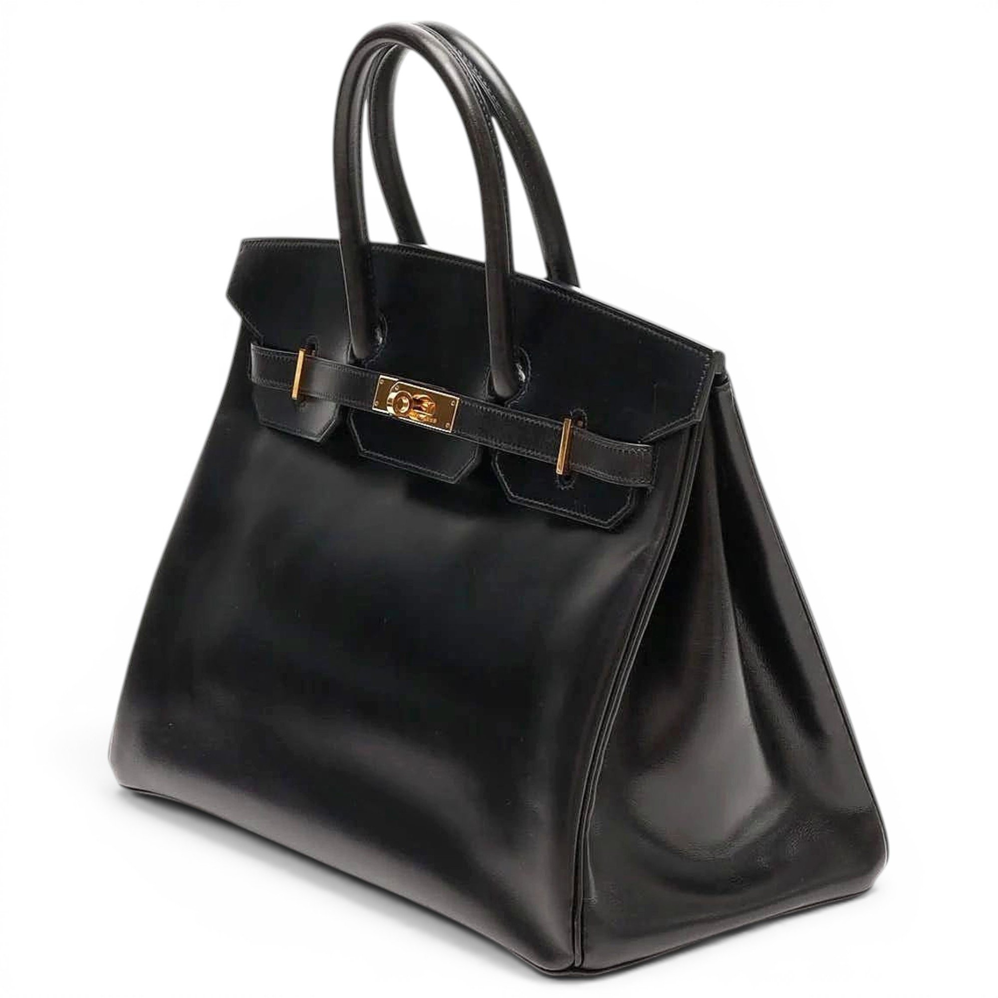 Hermes Birkin 35 Handbag Box Calf Leather