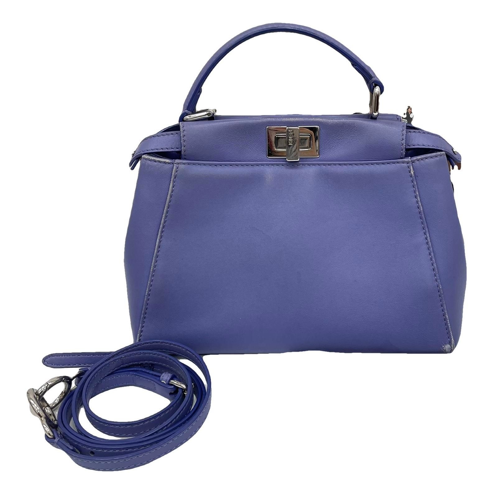 Peekaboo leather handbag