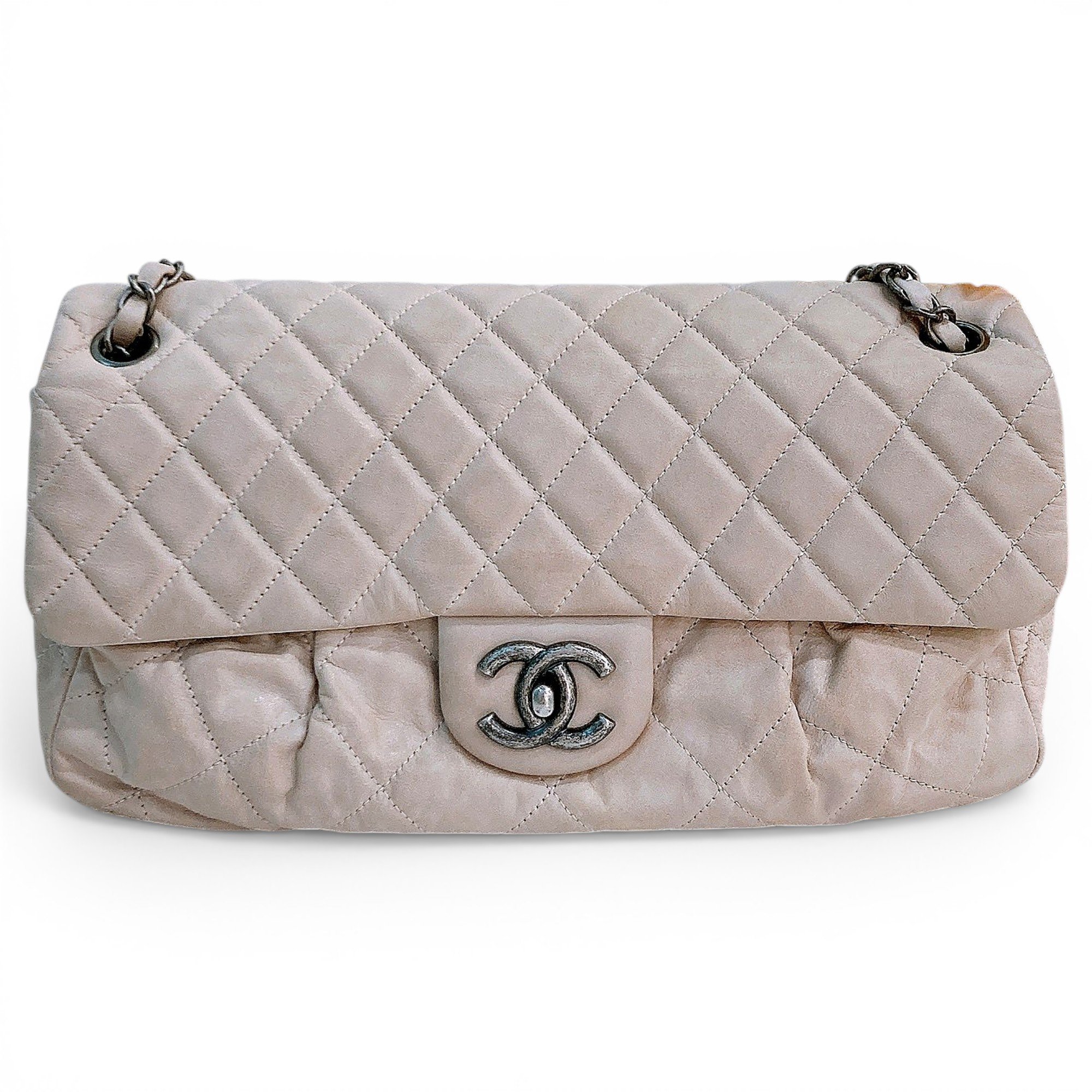 Patent leather handbag