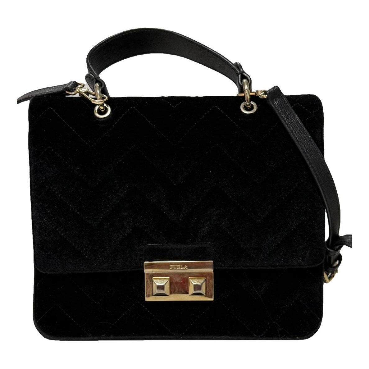 Velvet handbag