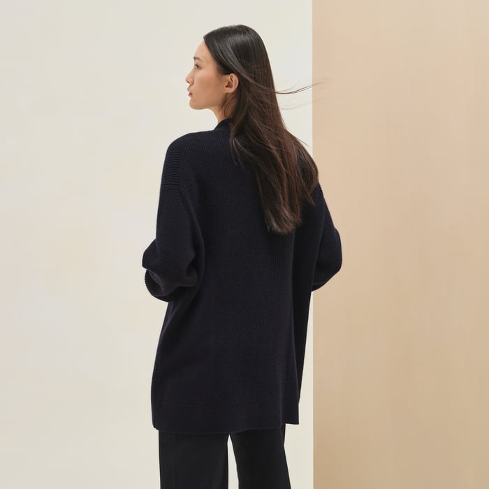 Bleu Noir Long Cardigan