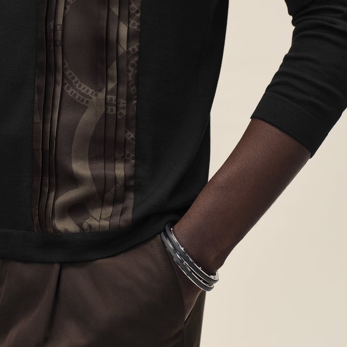 Noir "Eperon d'Or Soie Plissee" Sweater