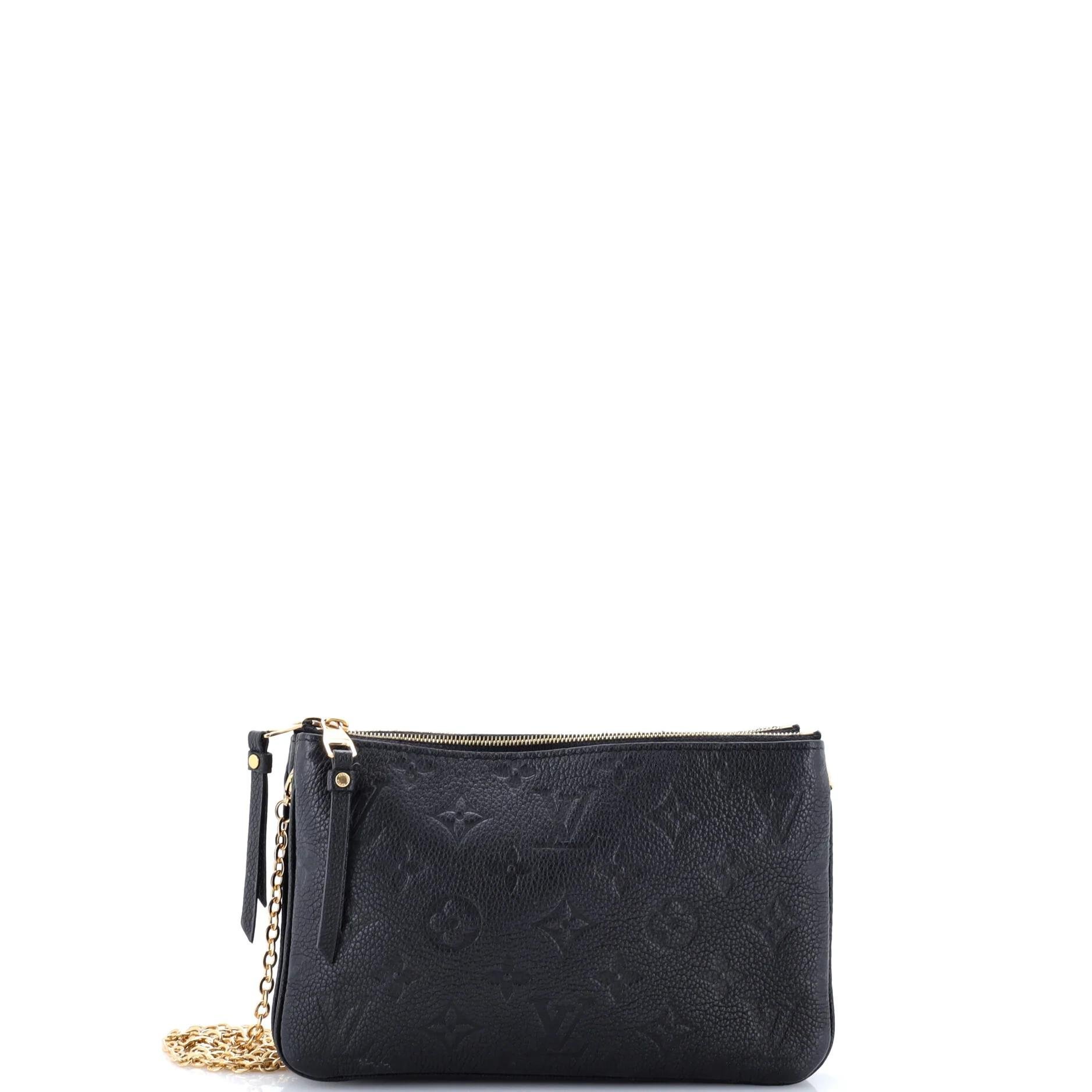 Leather clutch bag