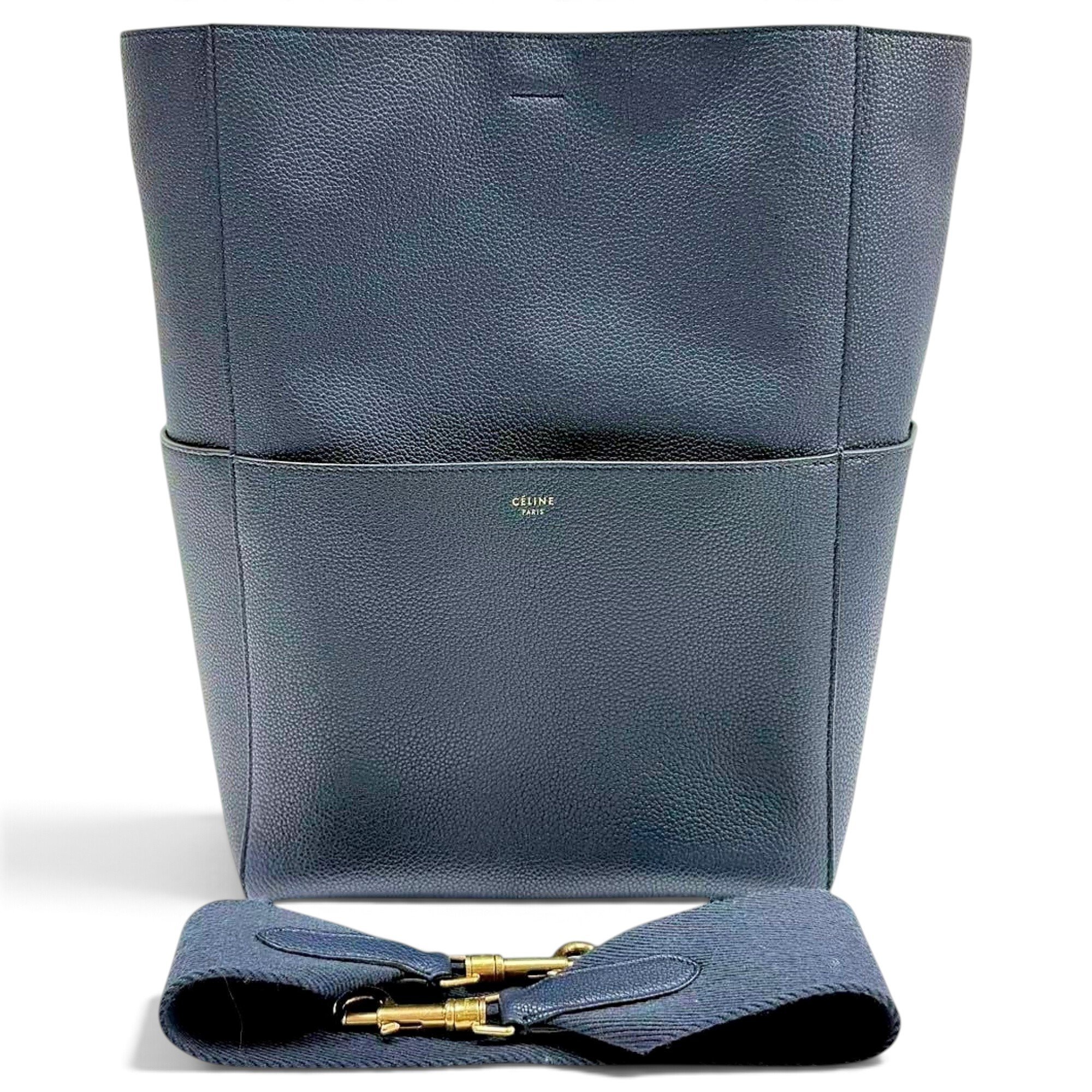 Seau Sangle leather handbag