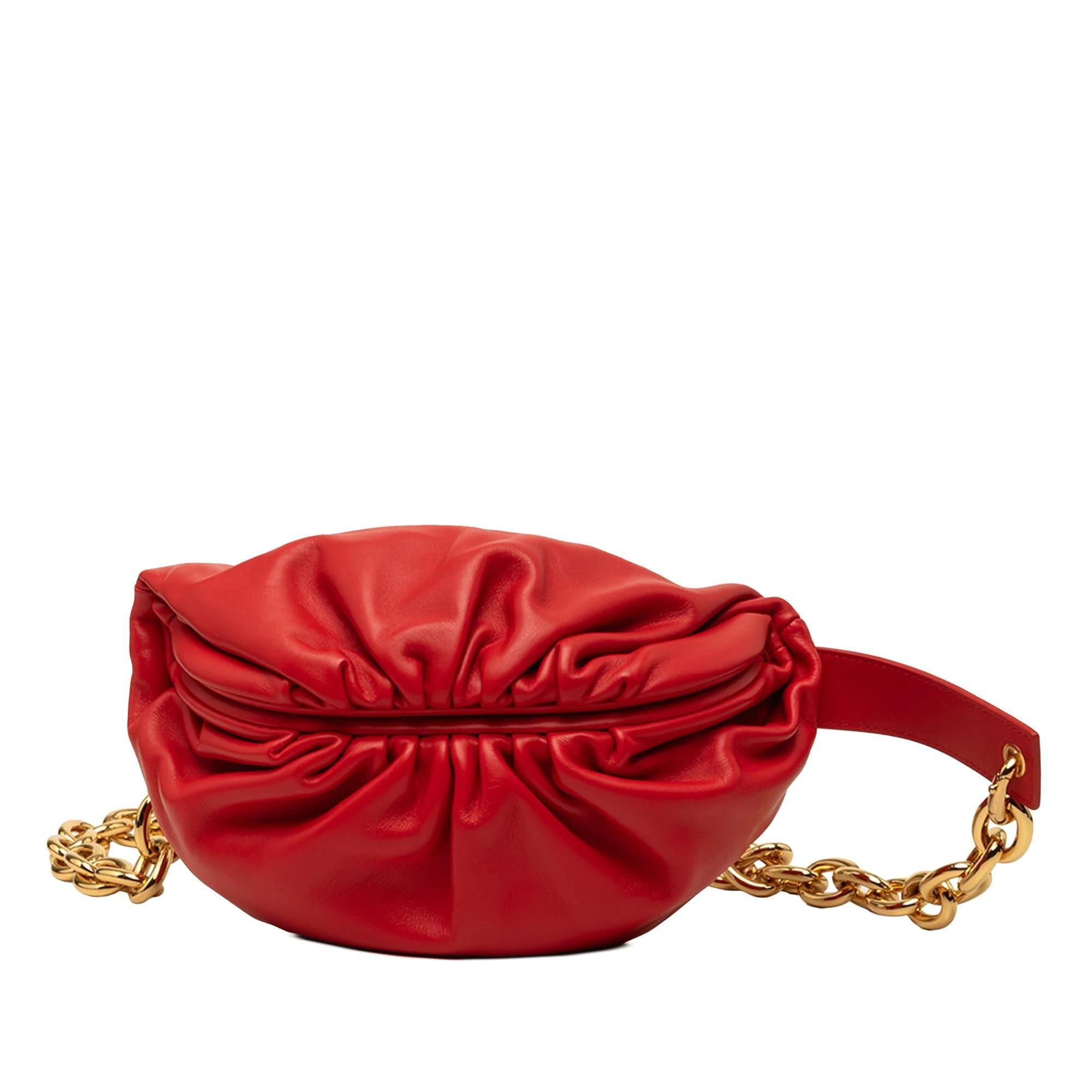 Chain Pouch leather handbag