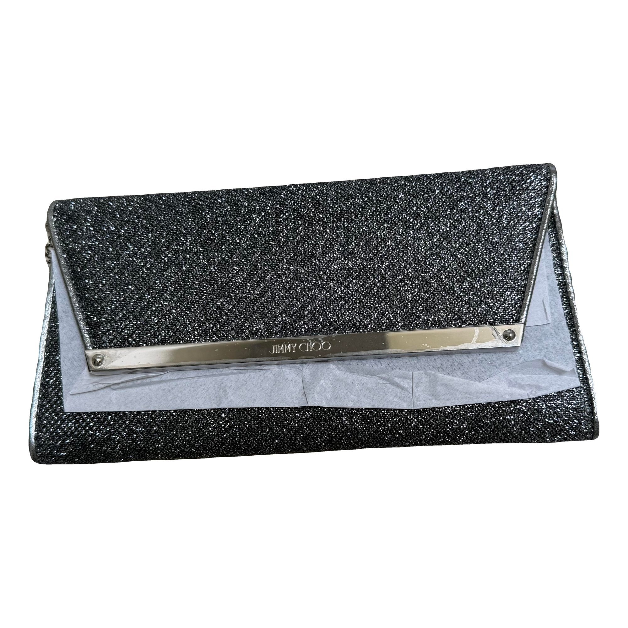 Glitter clutch bag