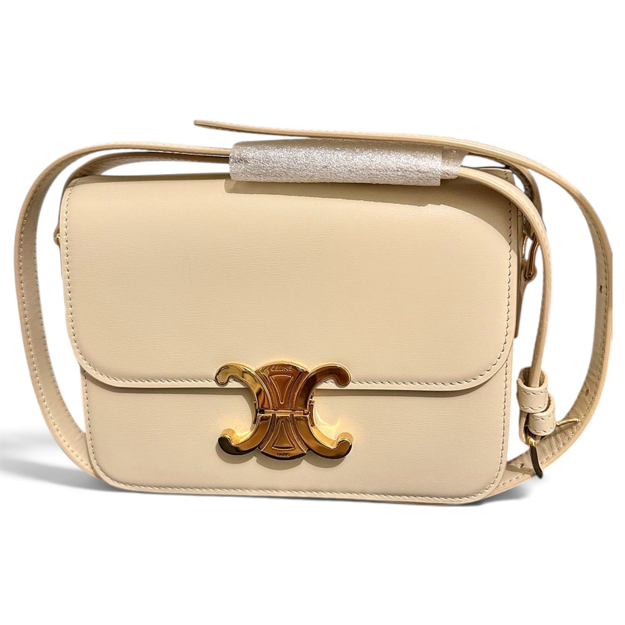Triomphe leather crossbody bag