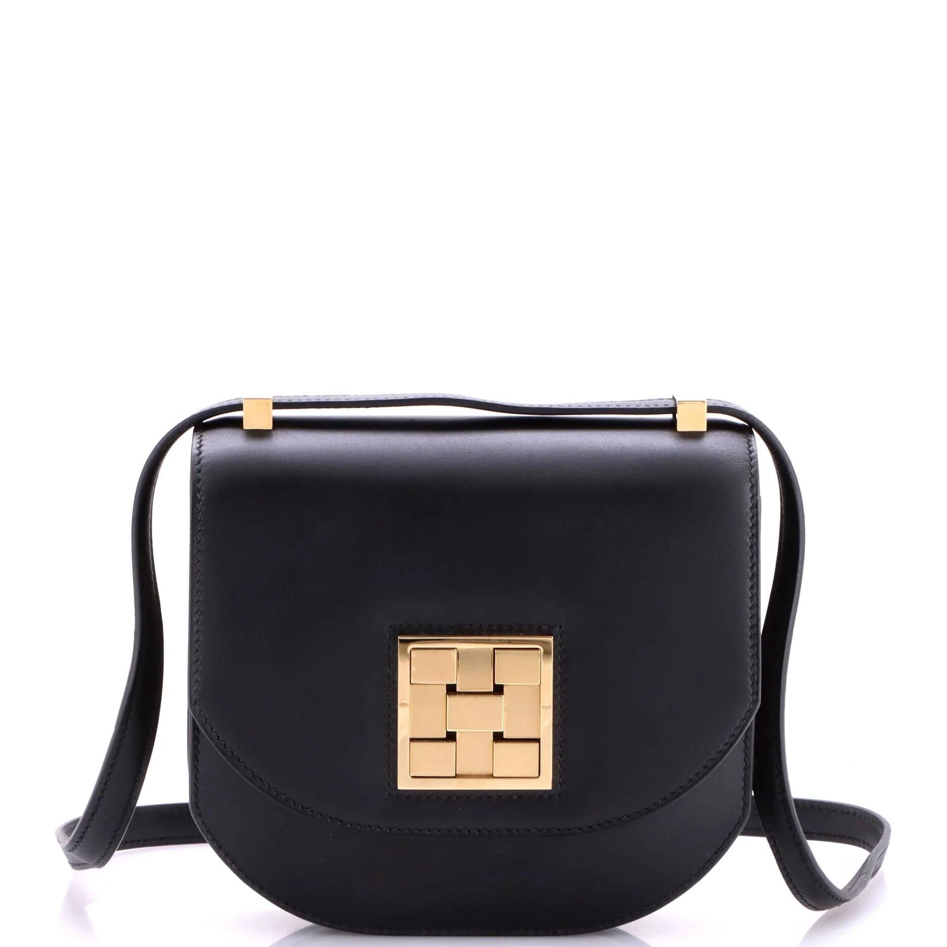 Mosaïque leather crossbody bag