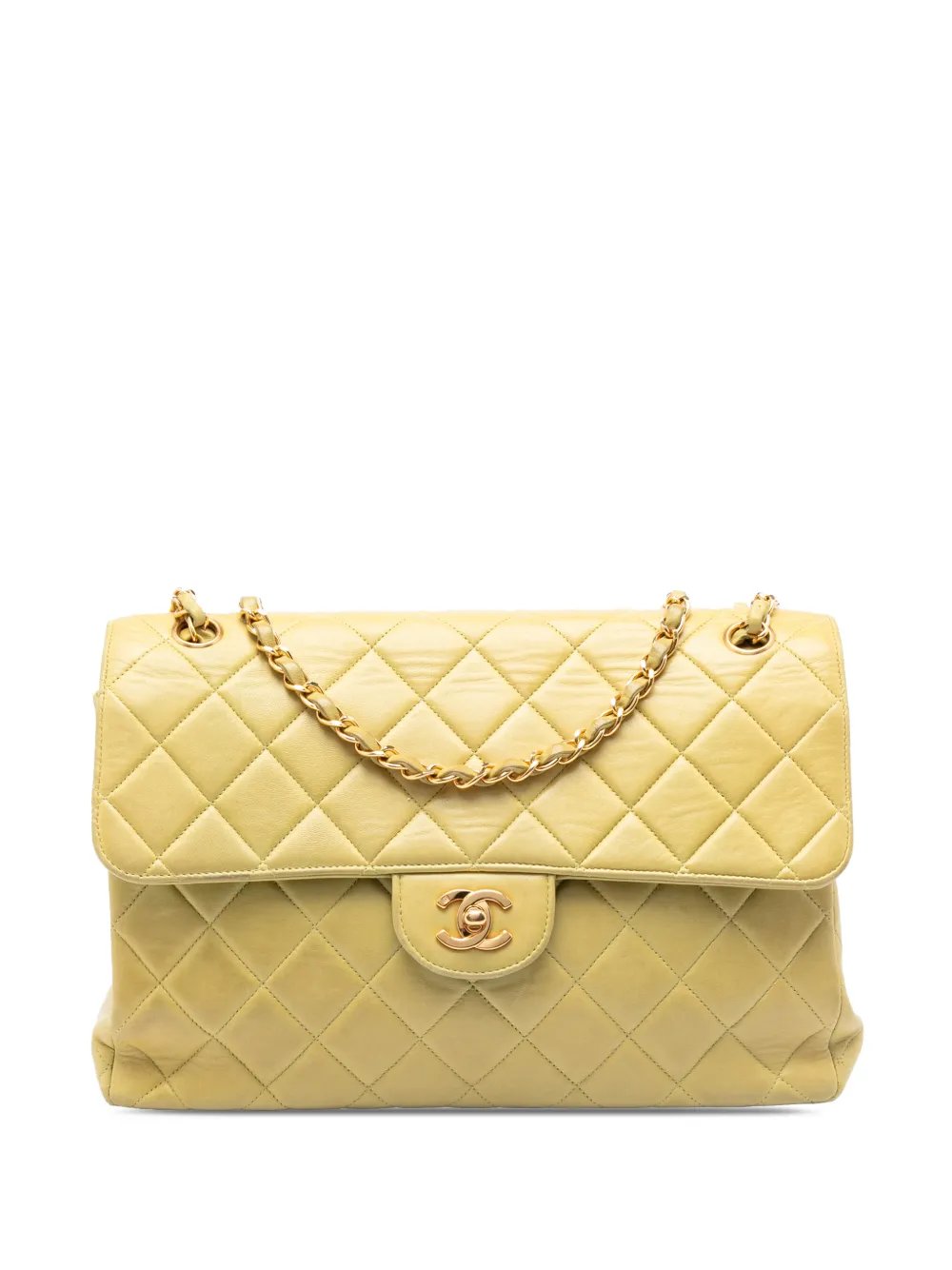 1994-1996 Jumbo Quilted Lambskin Double Sided Flap shoulder bag