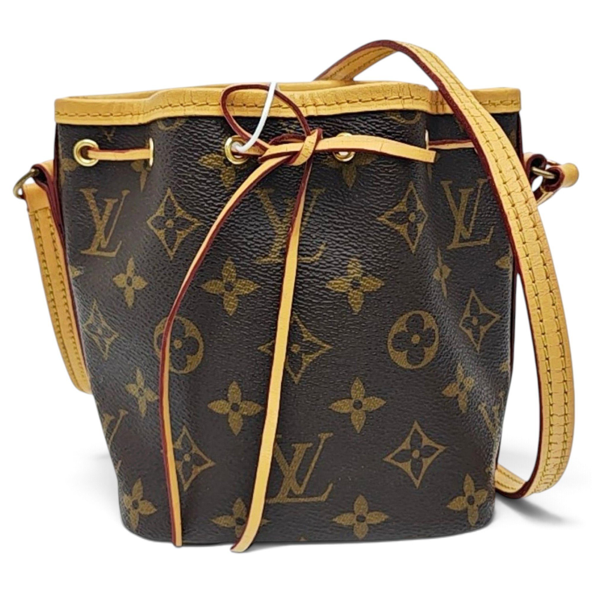 Nano Noé leather crossbody bag