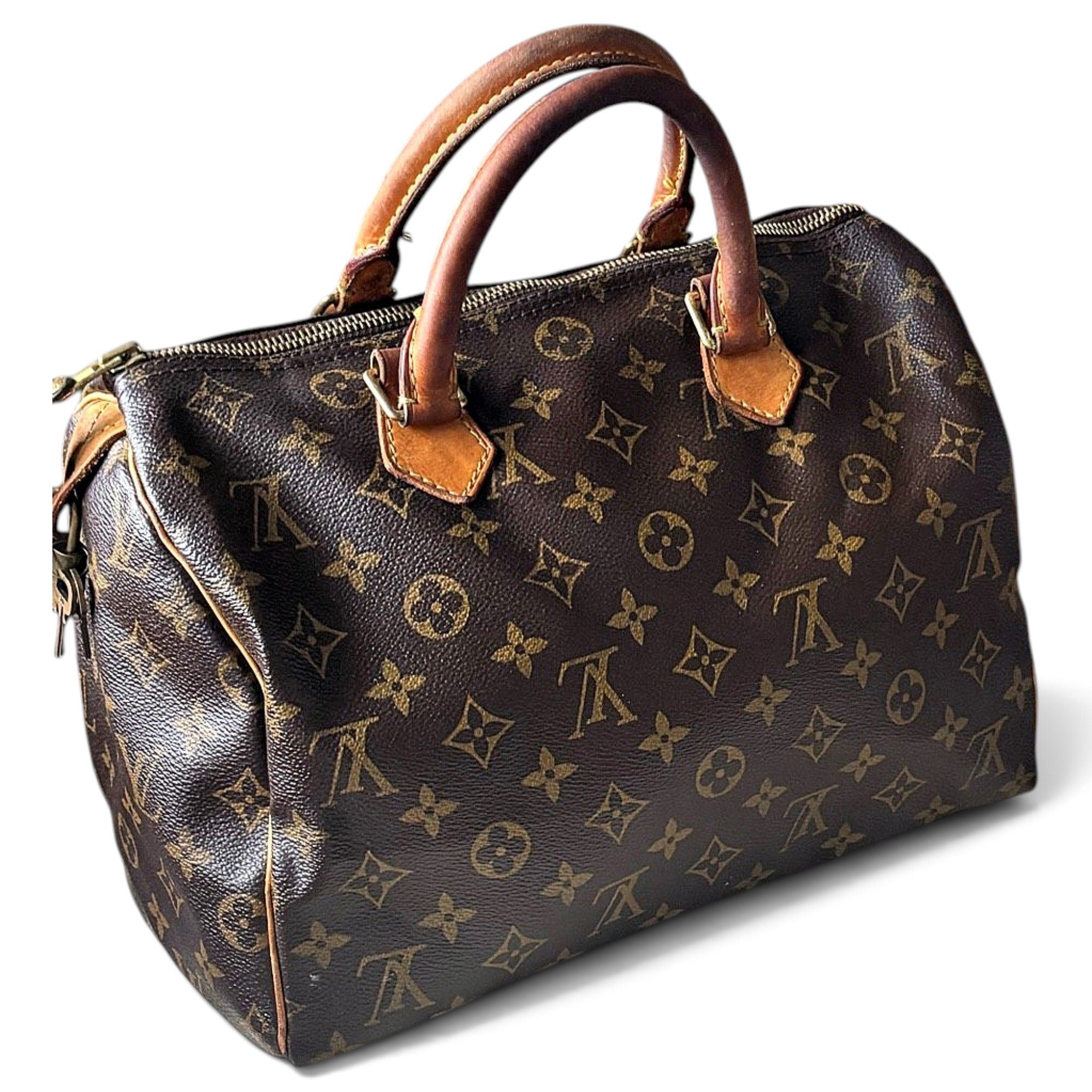 Speedy leather handbag