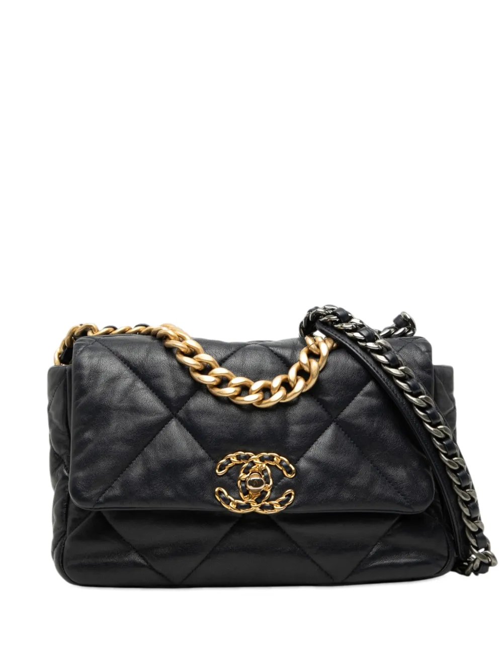 2019 Medium Lambskin 19 Flap satchel