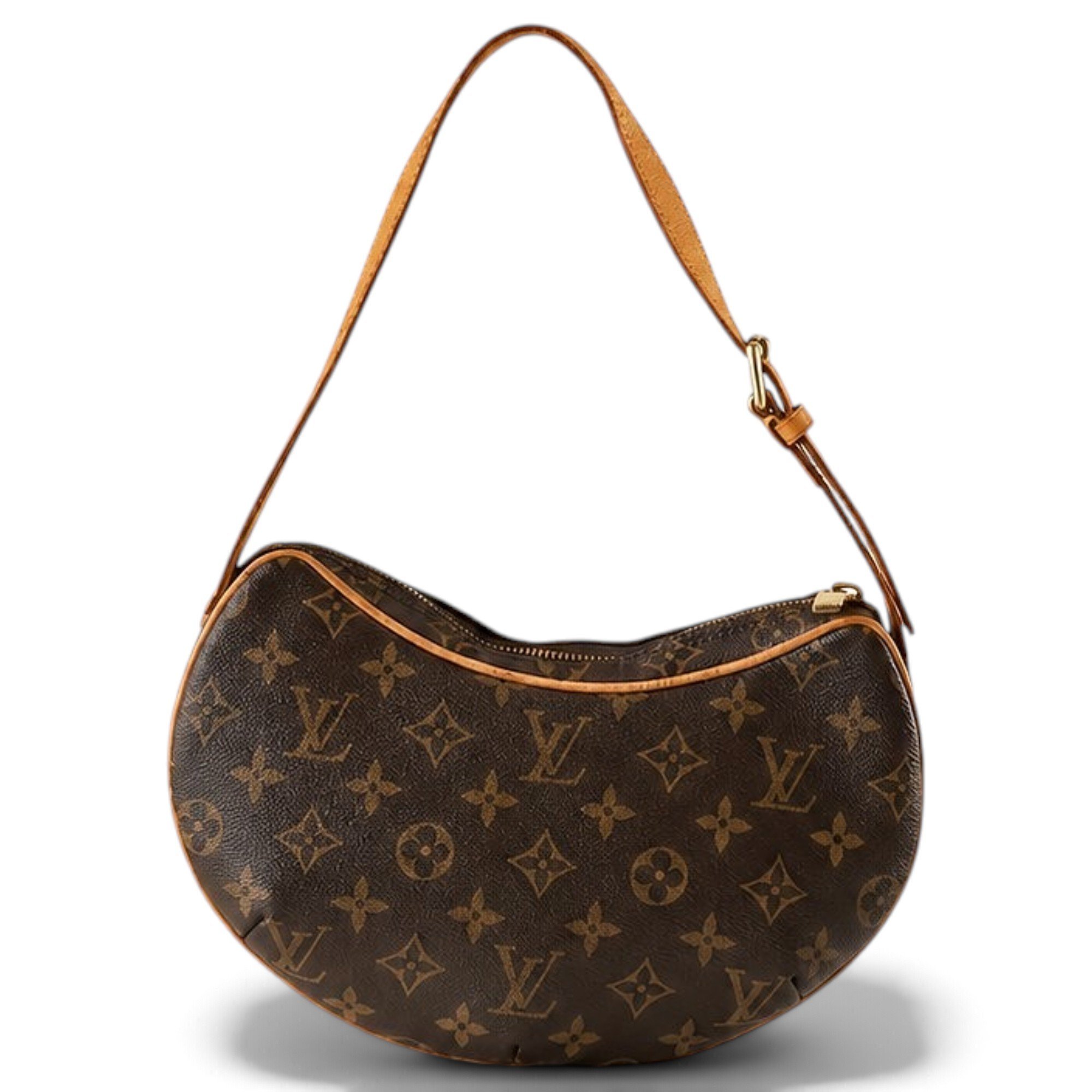 Croissant leather handbag