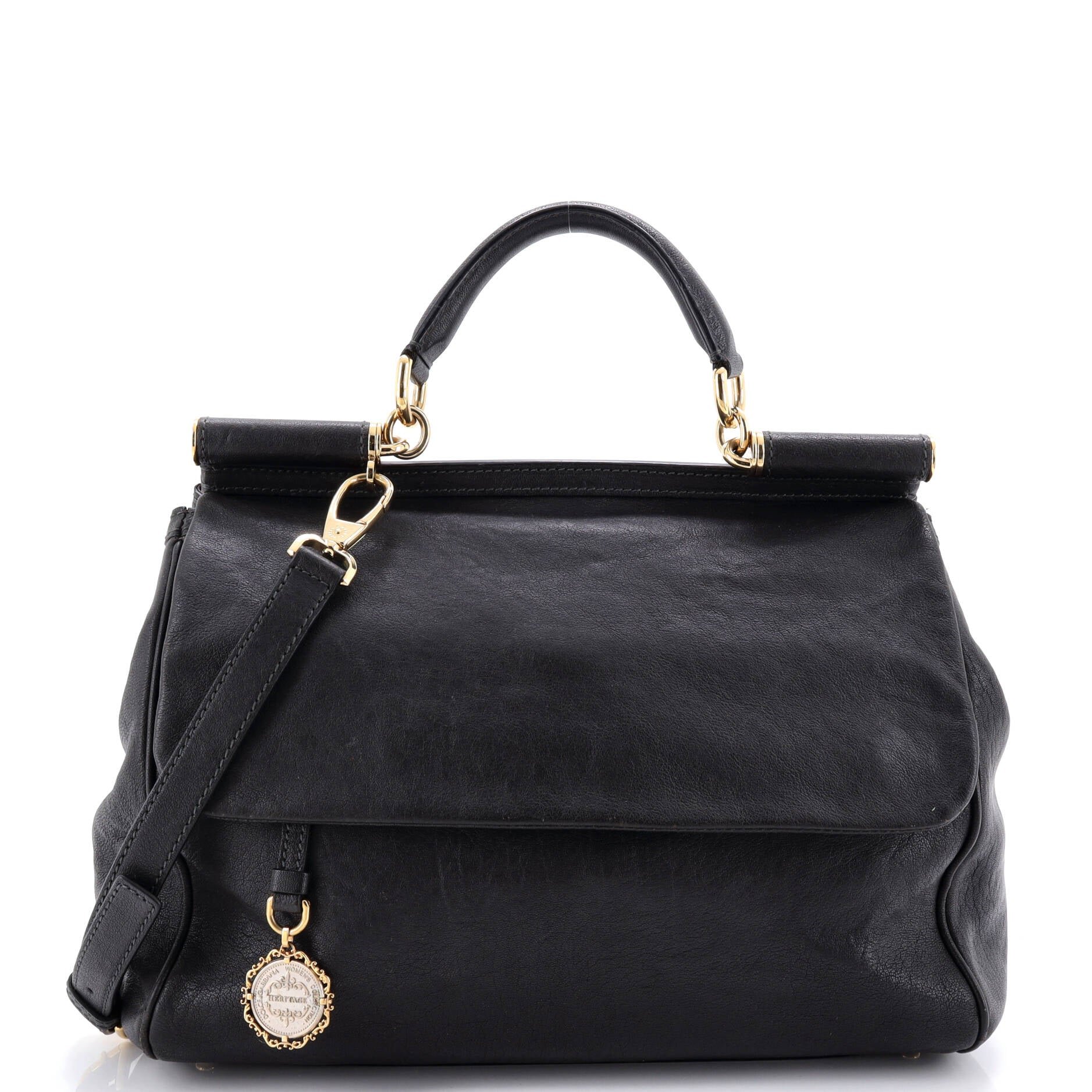 Dolce &amp; Gabbana Soft Miss Sicily Bag Leather Large