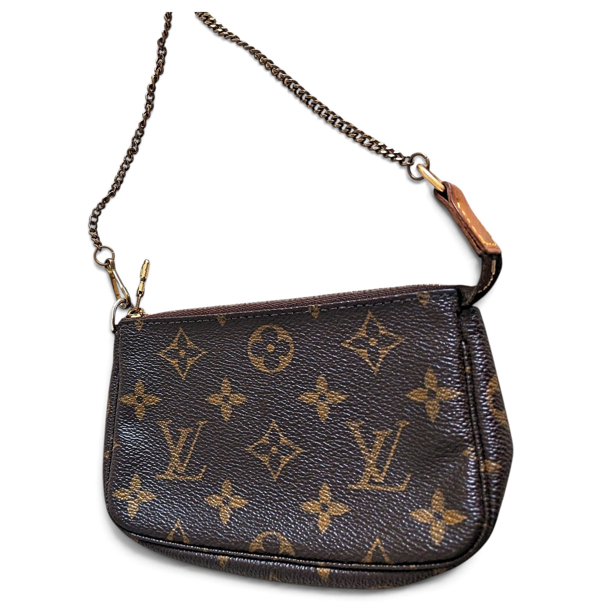 Leather clutch bag