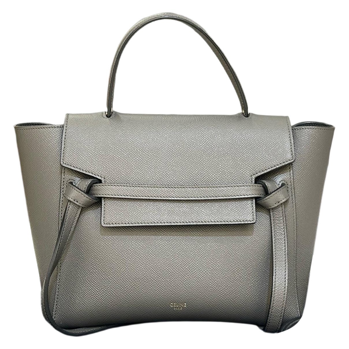 Belt leather handbag