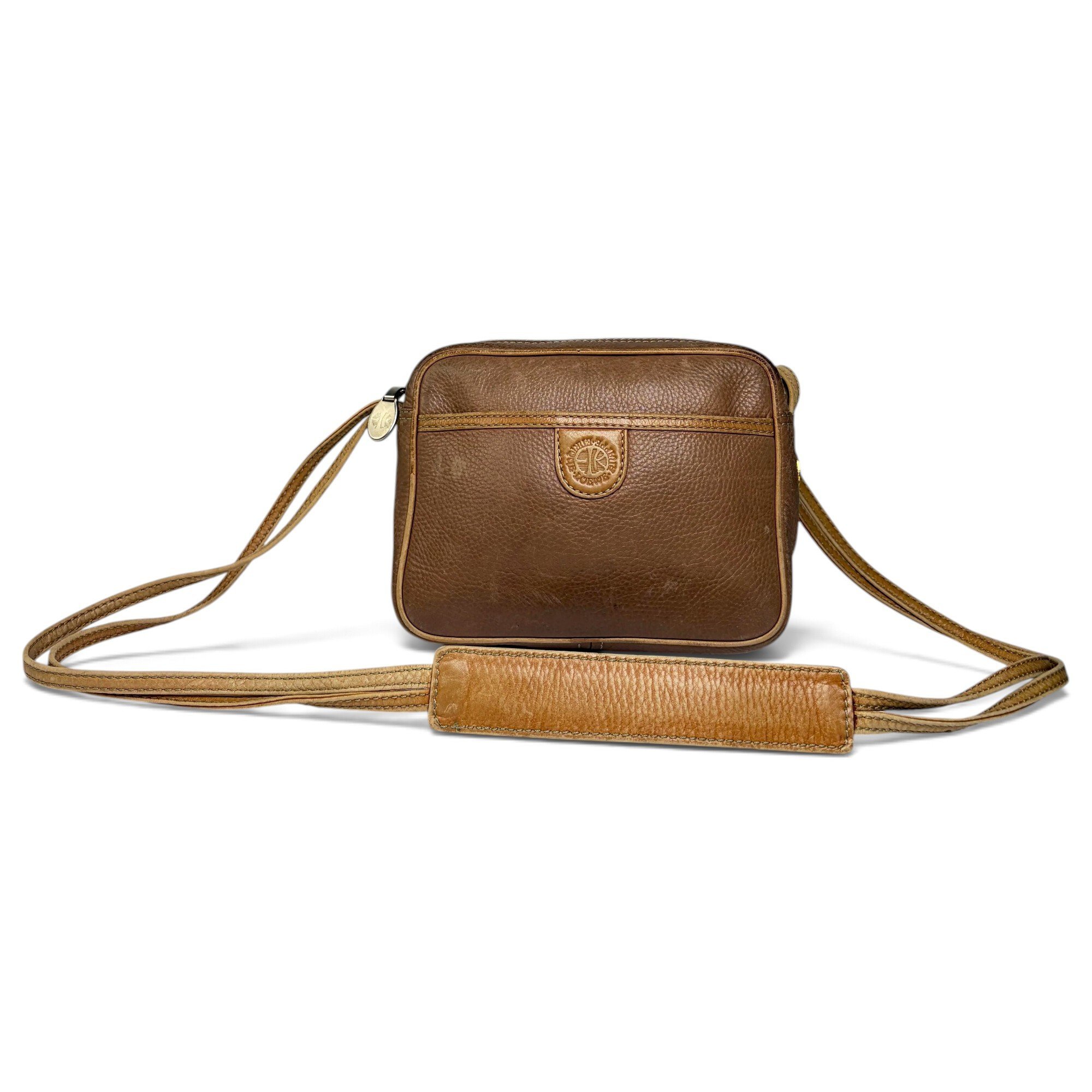 Puzzle leather crossbody bag