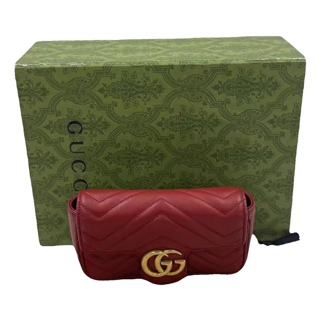 Marmont leather clutch bag