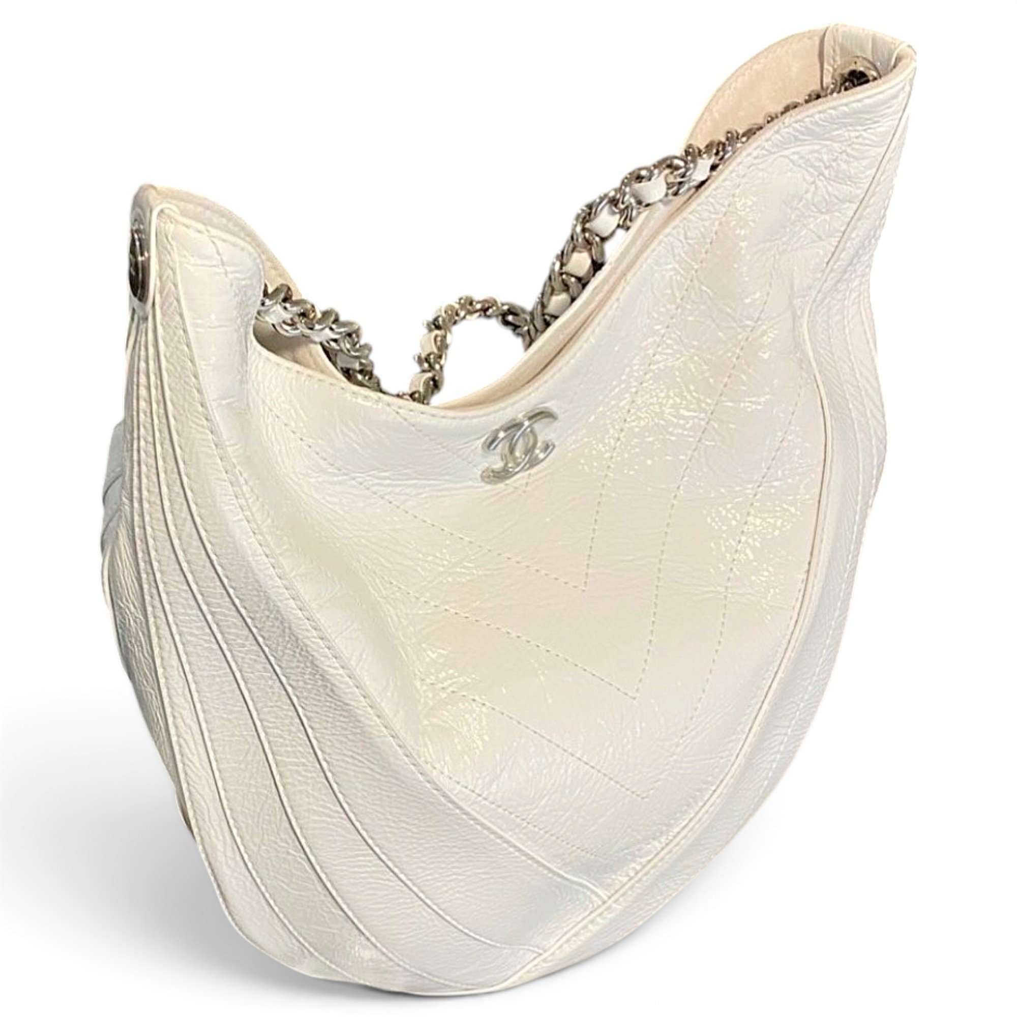 Patent leather handbag