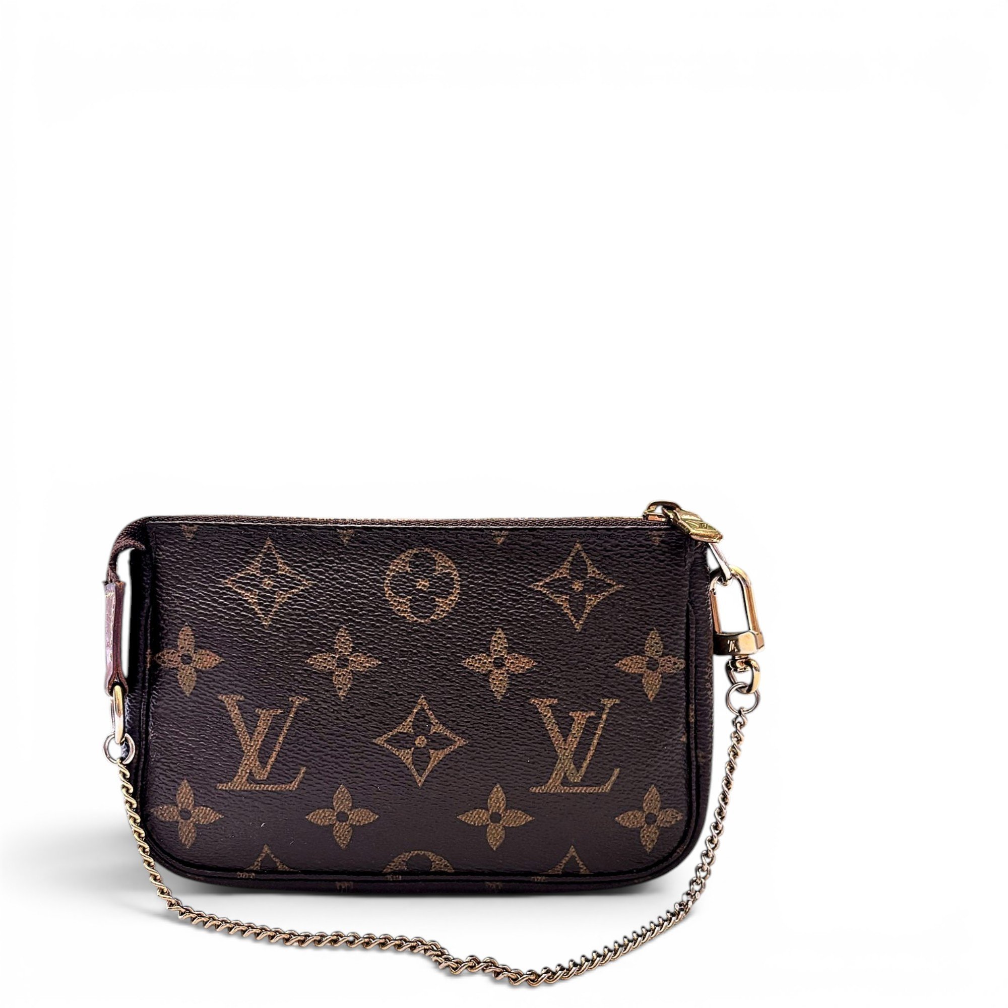 Leather clutch bag