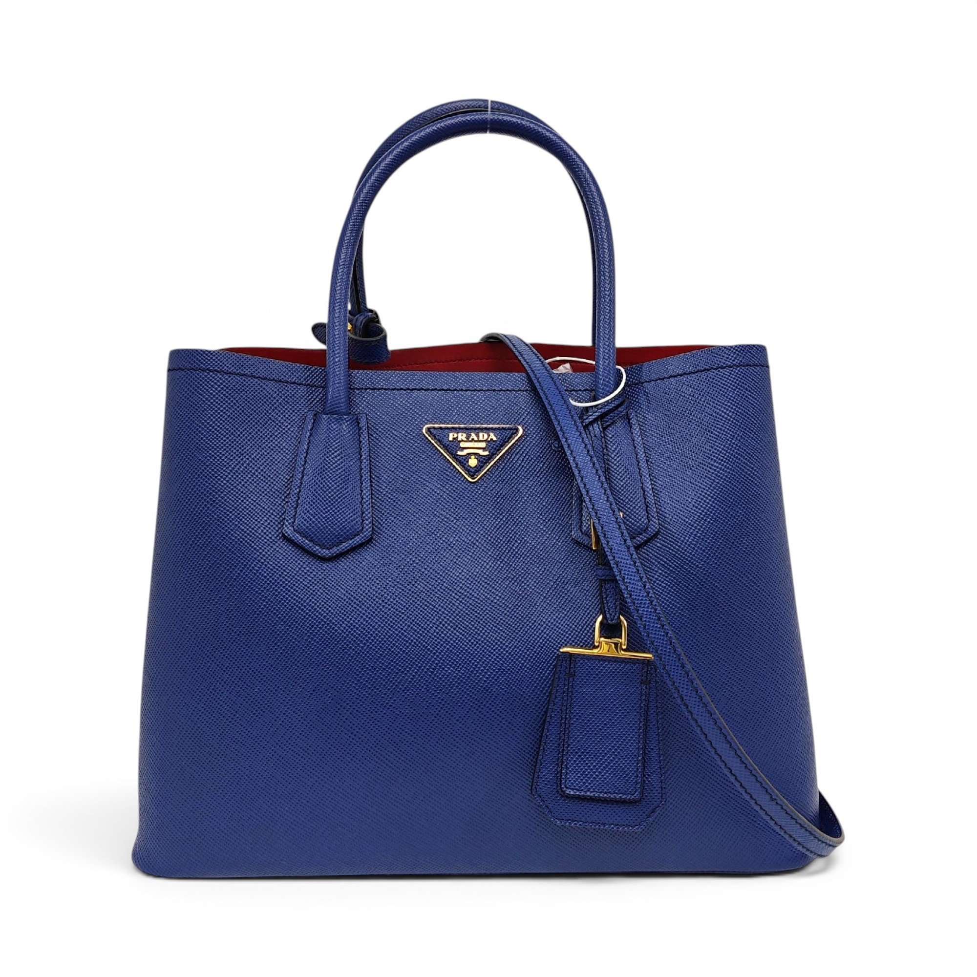 Double leather tote
