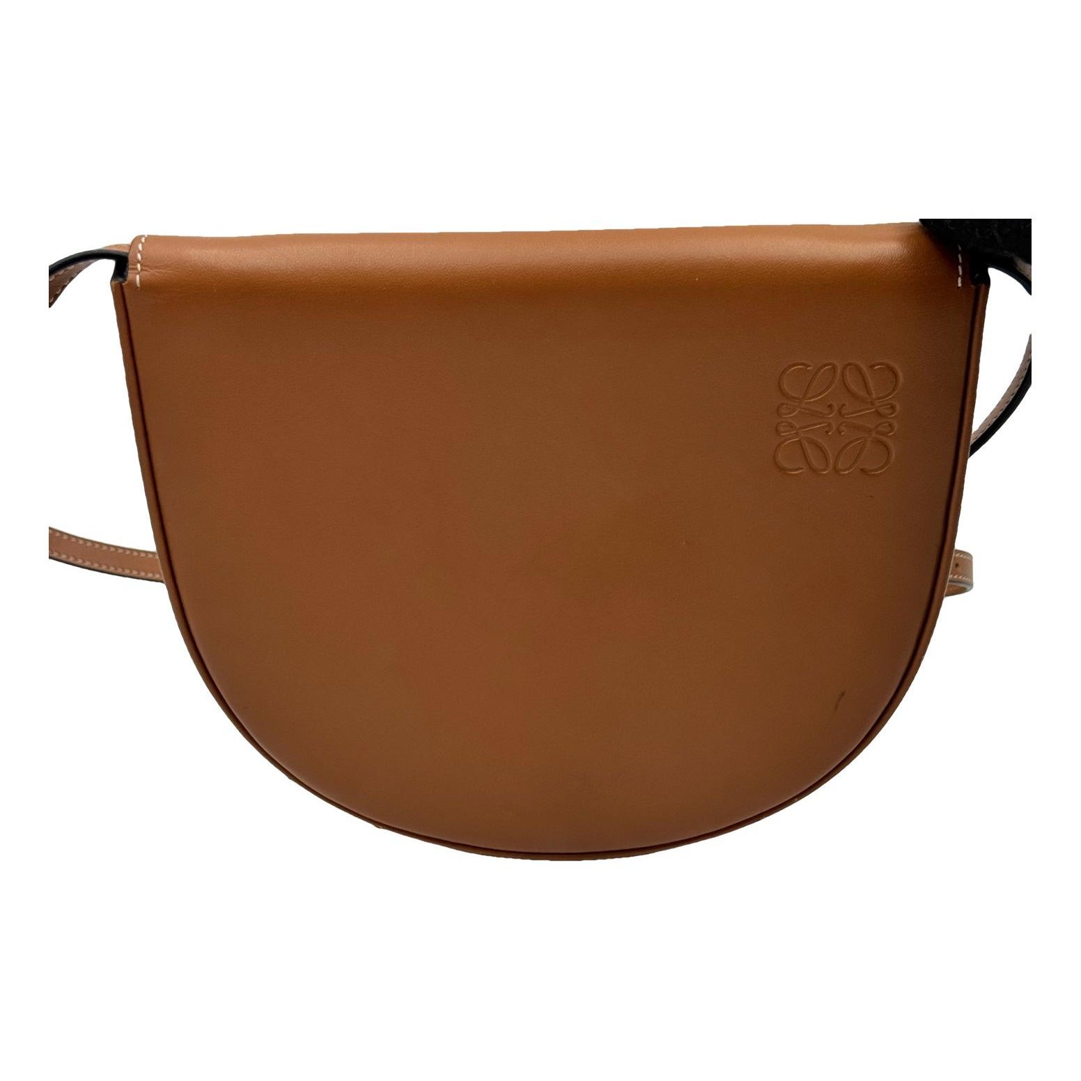 Heel leather crossbody bag