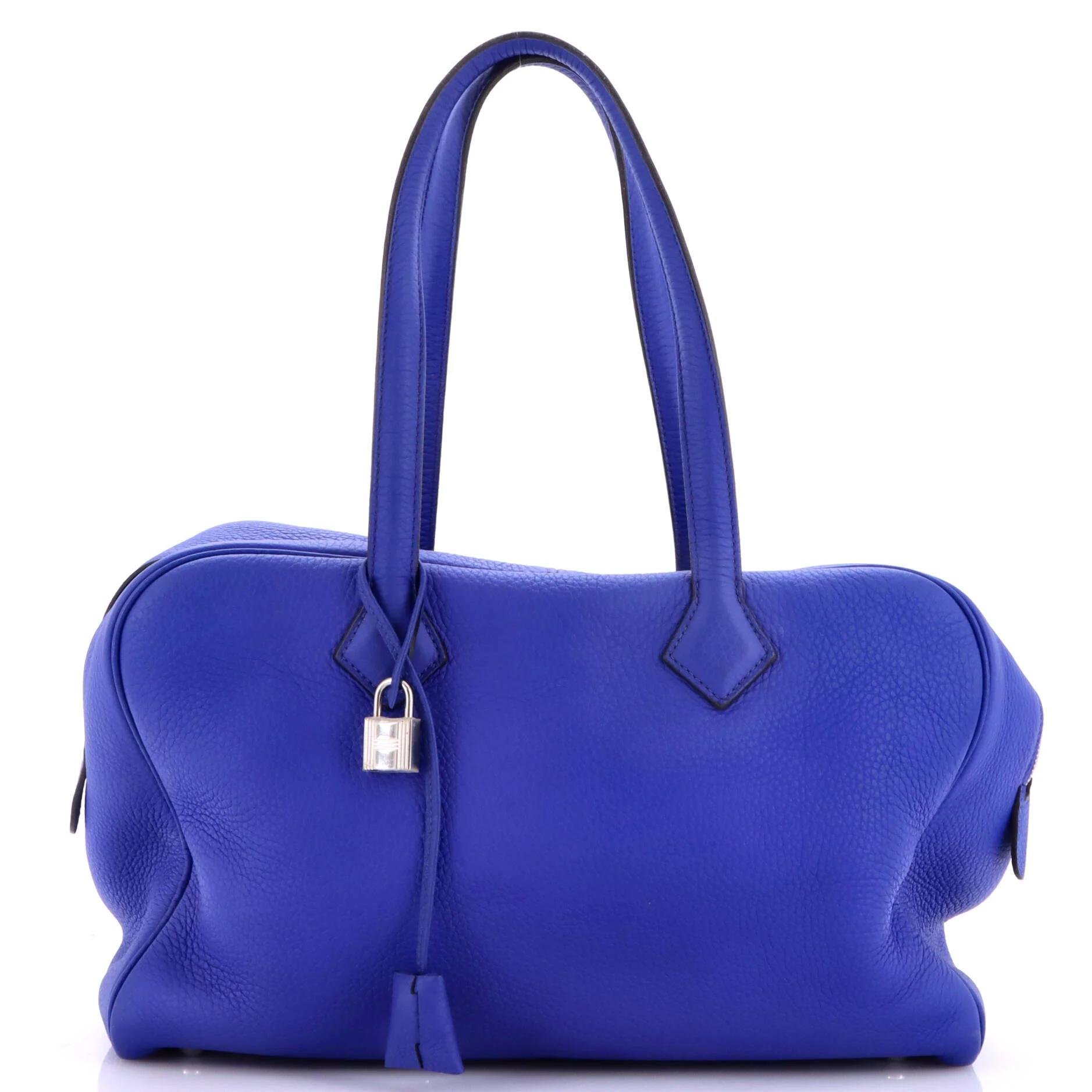 Hermes Victoria Ii 35 Handbag Clemence Leather 2012