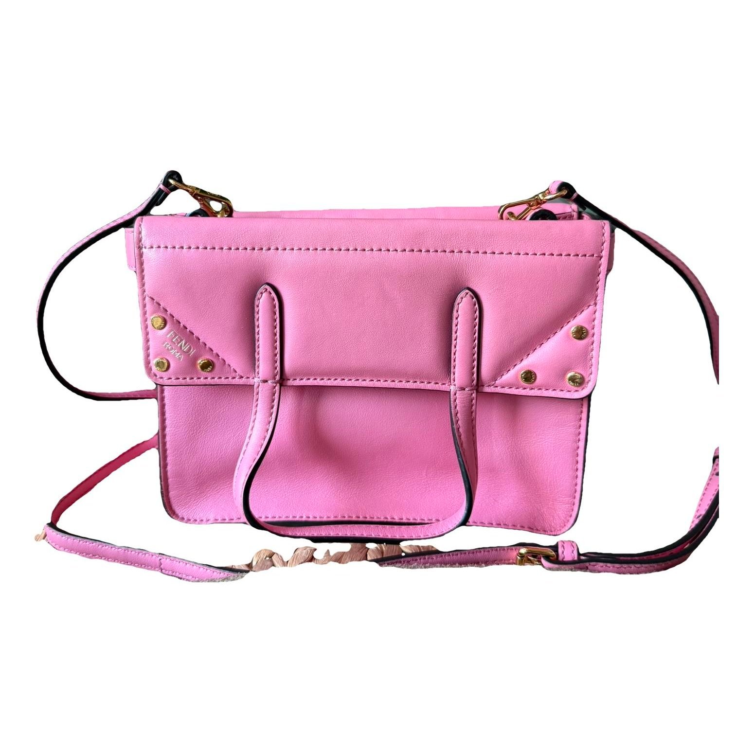Flip leather crossbody bag