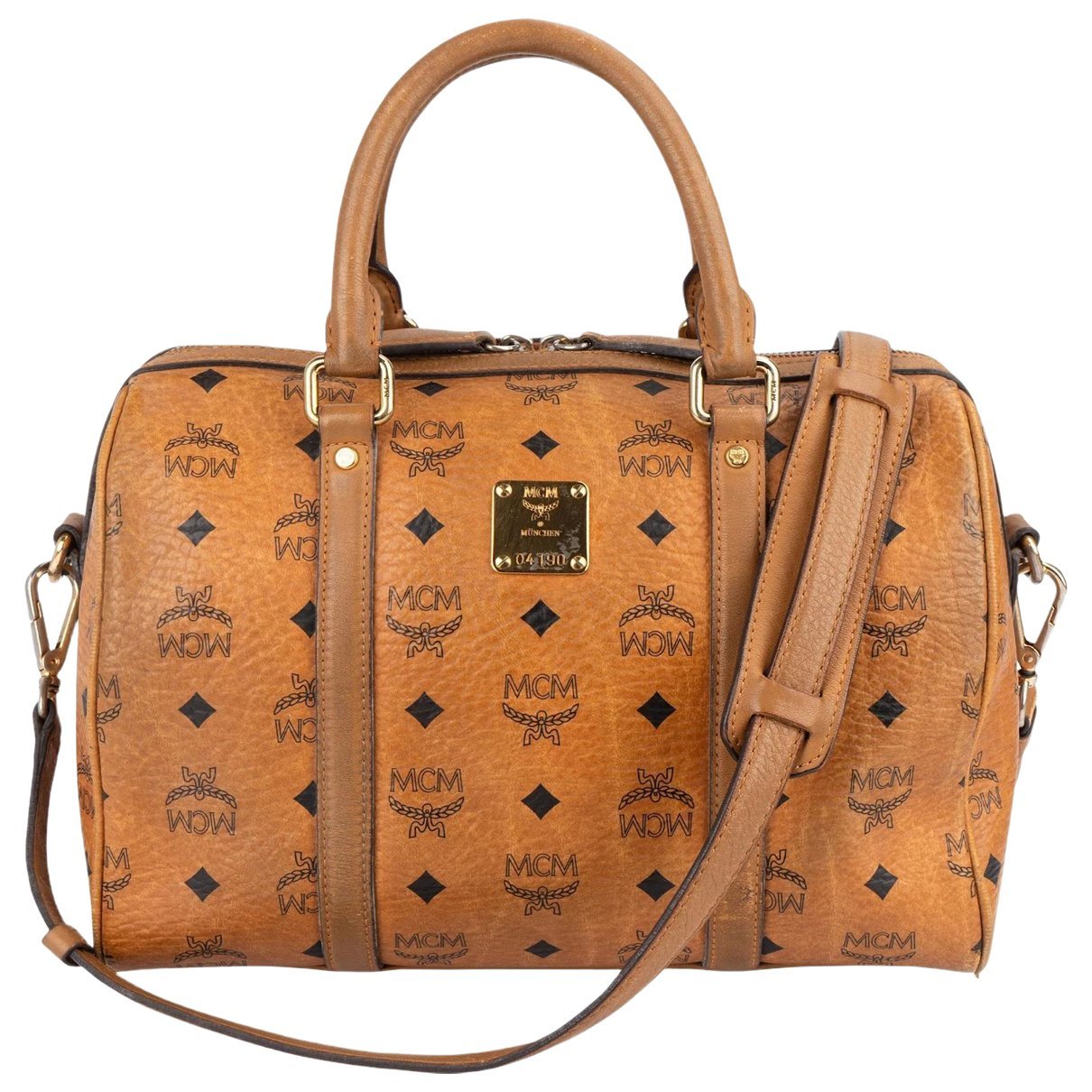 Boston leather handbag