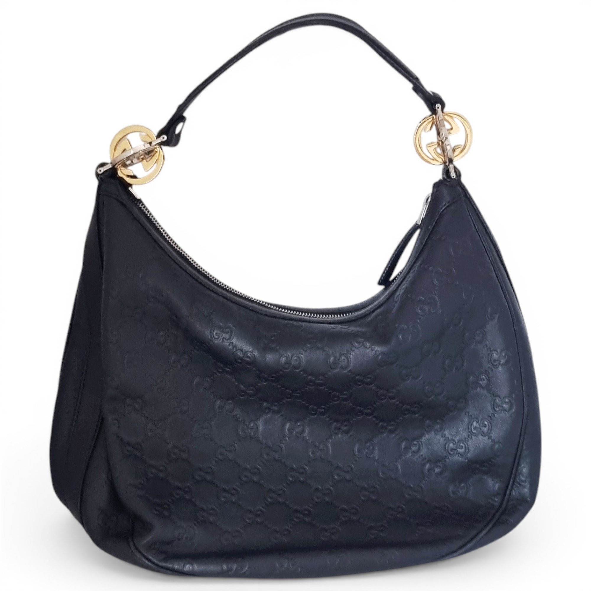 Hobo leather handbag