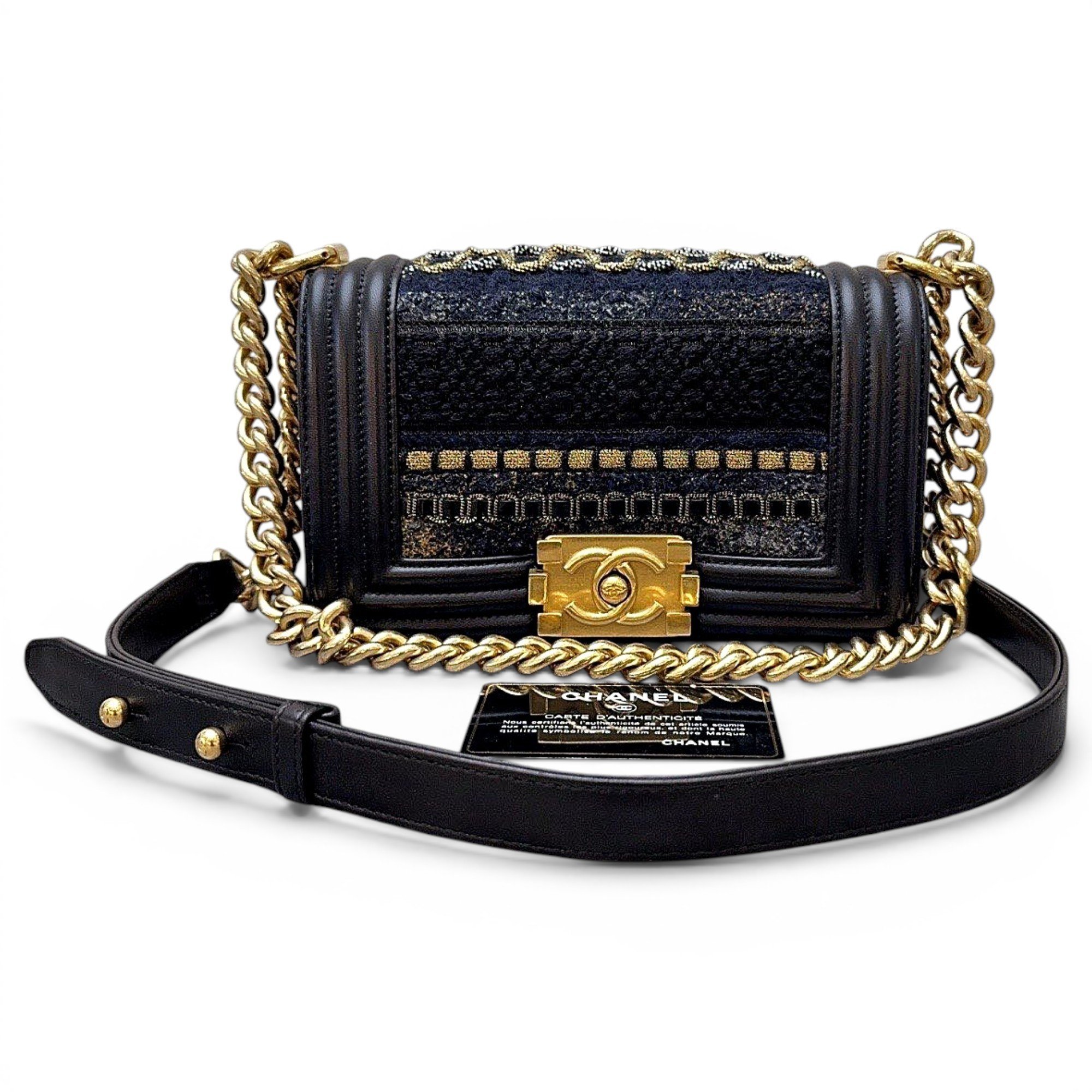 Boy leather crossbody bag