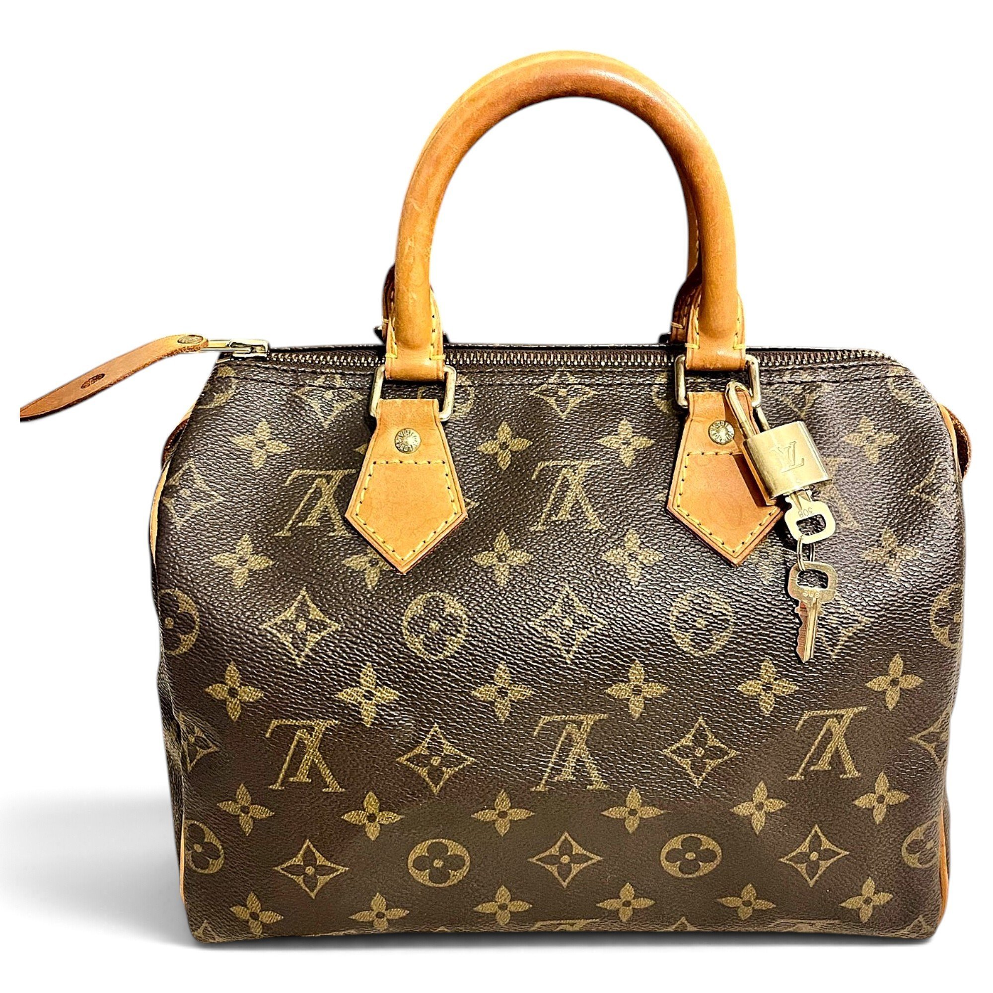 Speedy leather handbag