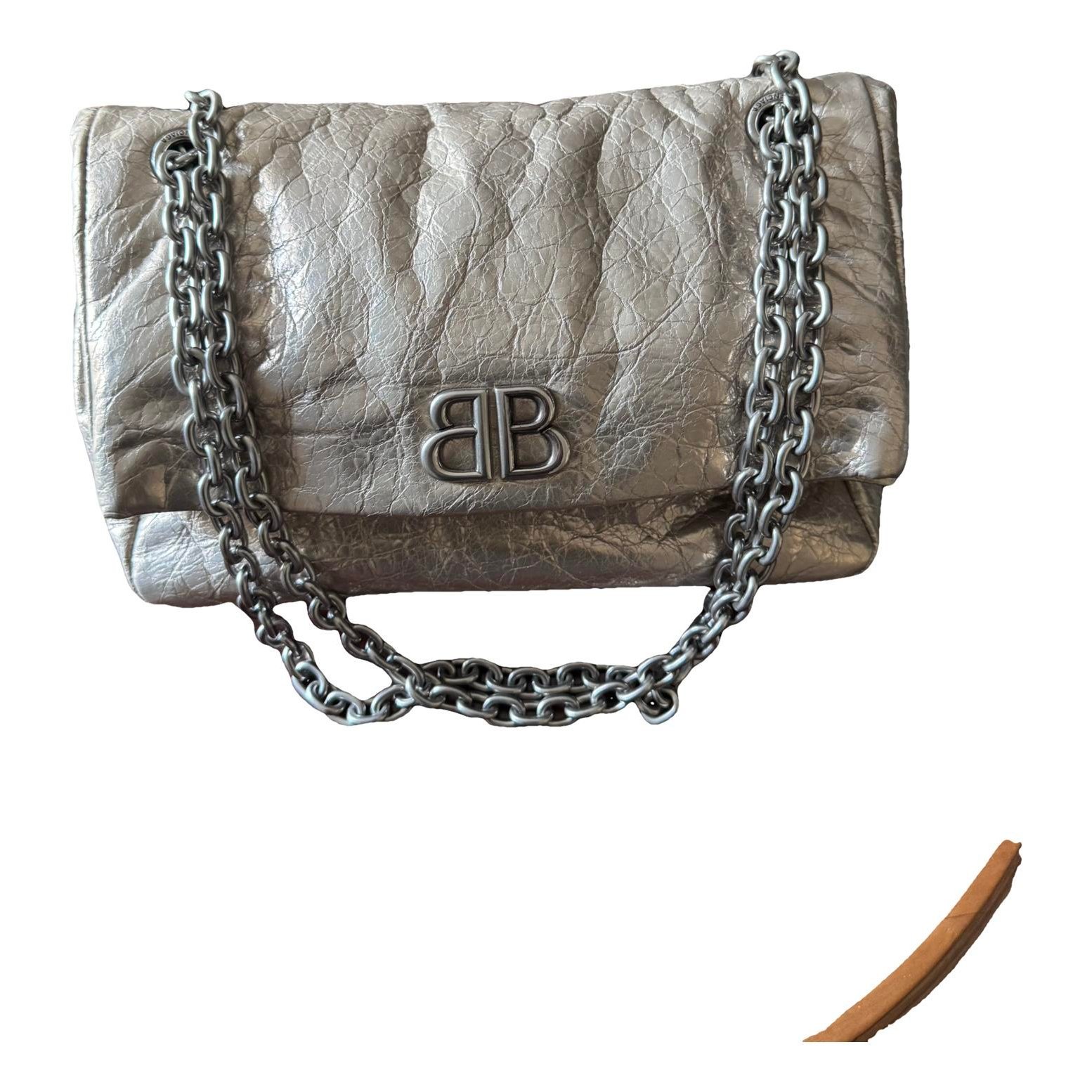 Leather clutch bag